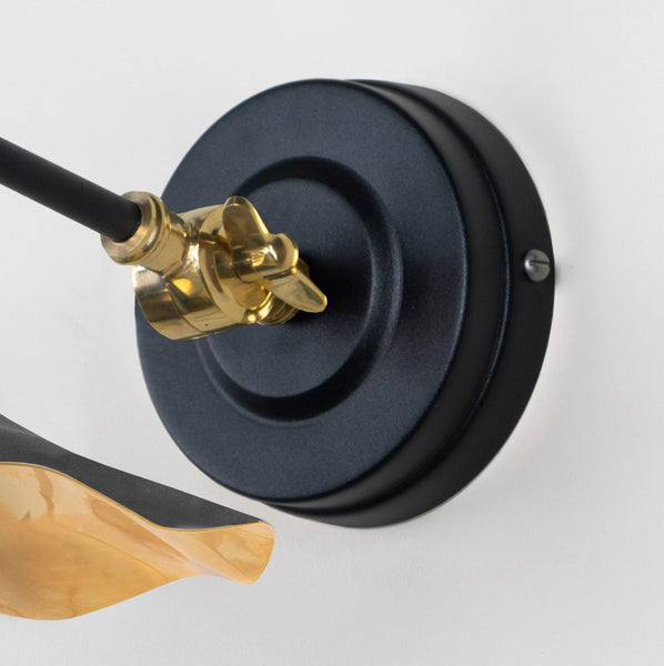 SHOW SHOW Close Up Image of wall rose for Flora Wall Light in Elan Black