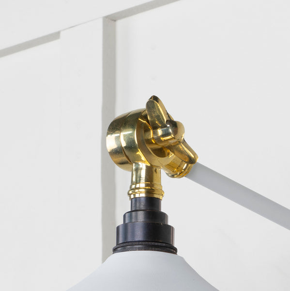 SHOW SHOW Close Up Image of Upper Hinge of Flora Wall Light in Flock