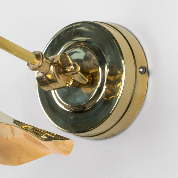SHOW SHOW Close Up Image of wall rose for Flora Wall Light in Brass