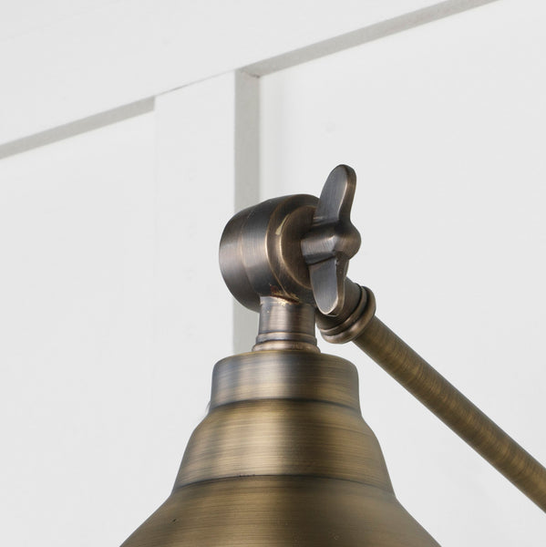 SHOW SHOW Close up Image of hinge for Brindley Wall Light in Antique Brass