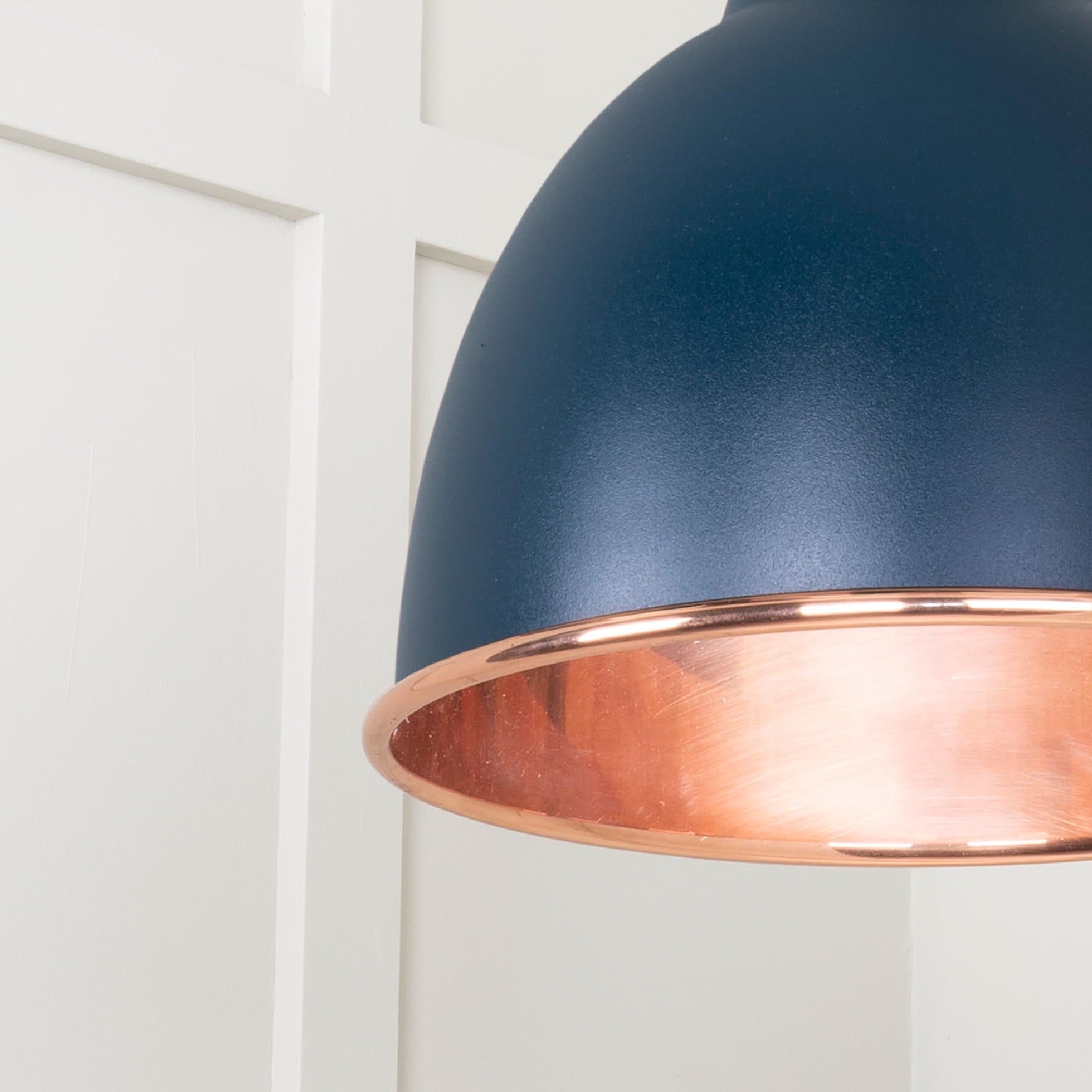  SHOW Close Up Image of Brindley Cluster Light in Dusk in Smooth Copper