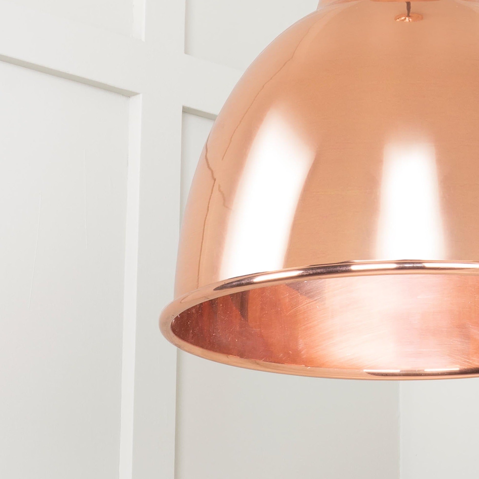 SHOW Close Up Image Of Single Pendant of Brindley Cluster Light in Copper