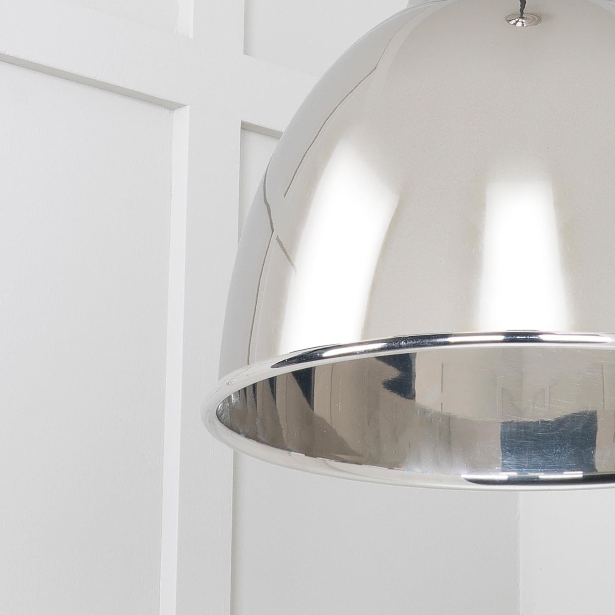 SHOW SHOW Close Up Image Of Single Pendant of Brindley Cluster Light in Nickel