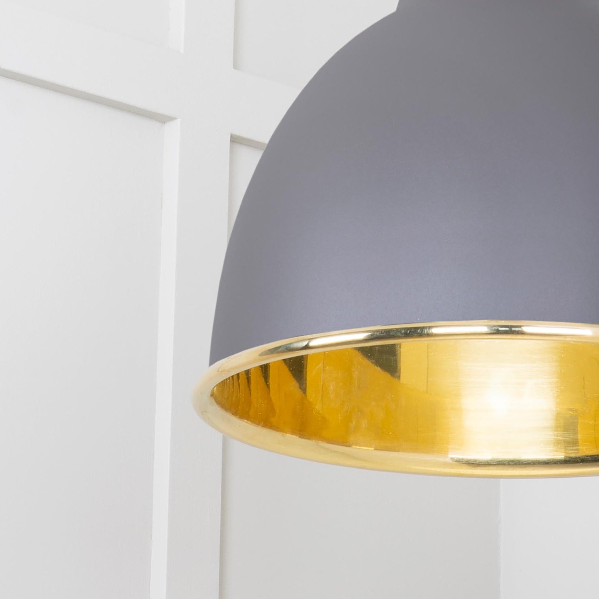  SHOW Close Up Image of Brindley Cluster Light in Bluff in Smooth Brass