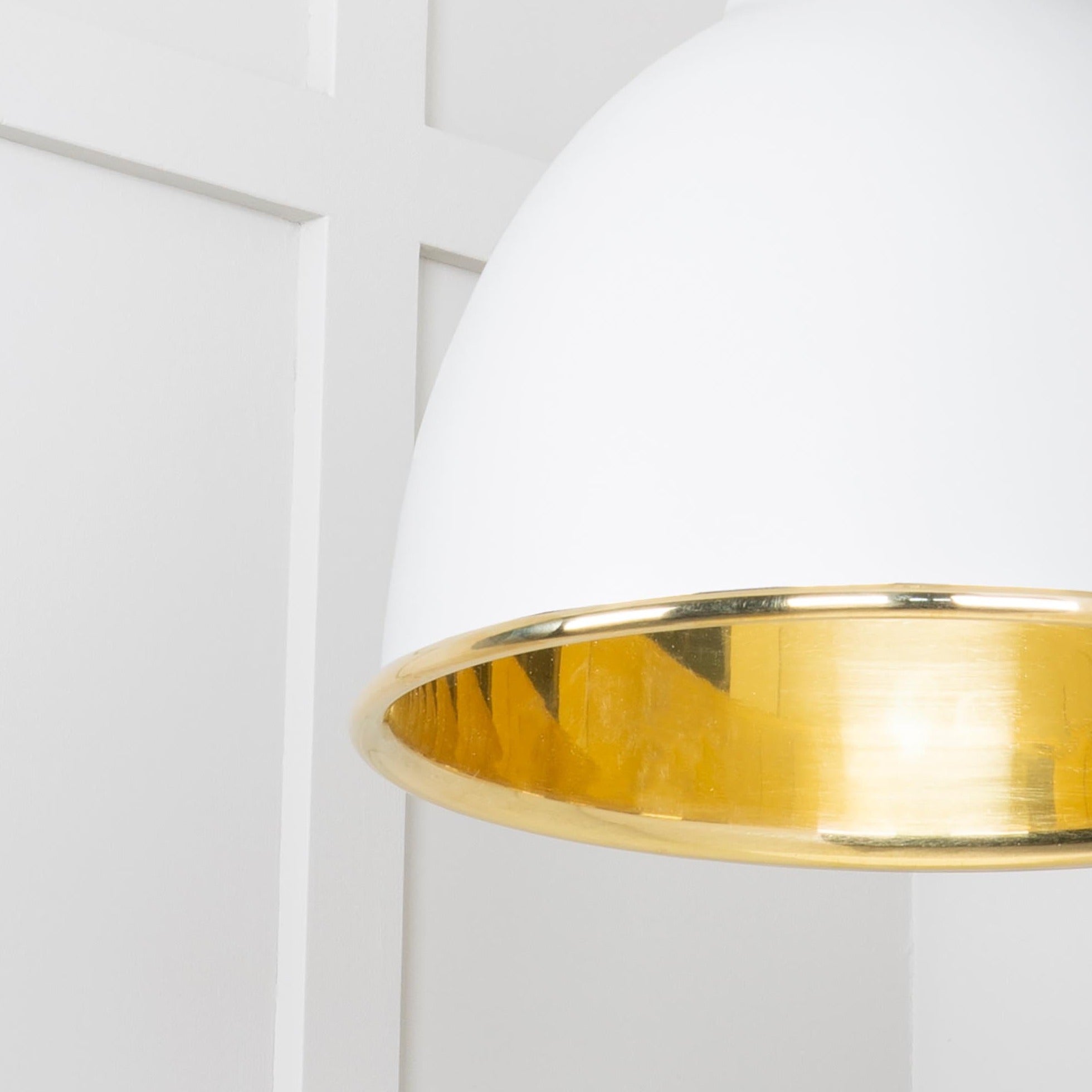  SHOW Close Up Image of Brindley Cluster Light in Flock in Smooth Brass