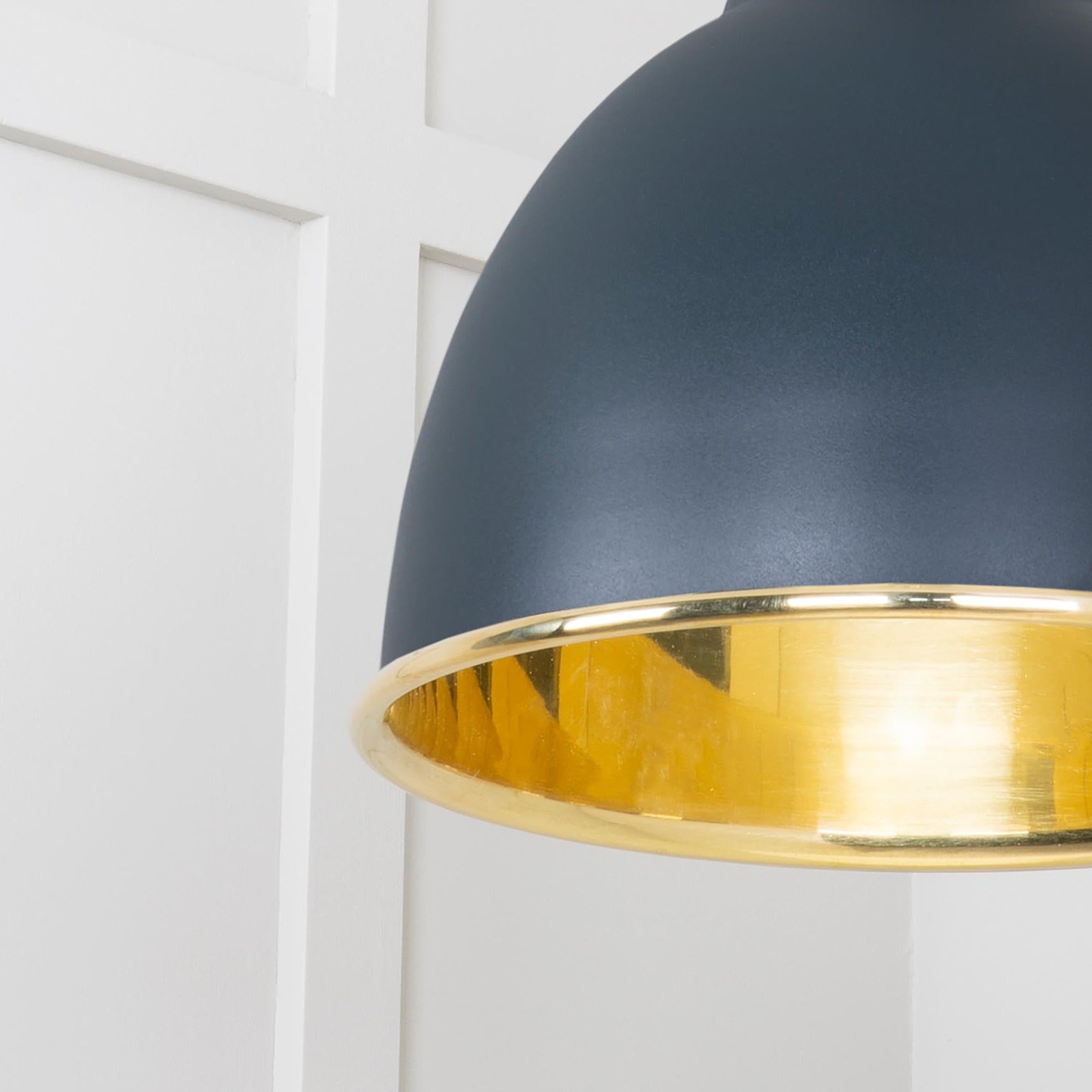  SHOW Close Up Image of Brindley Cluster Light in Soot in Smooth Brass