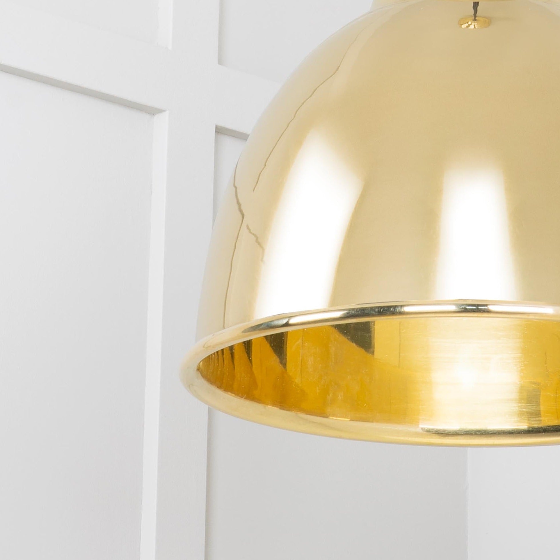 SHOW Close Up Image Of Single Pendant of Brindley Cluster Light in Brass