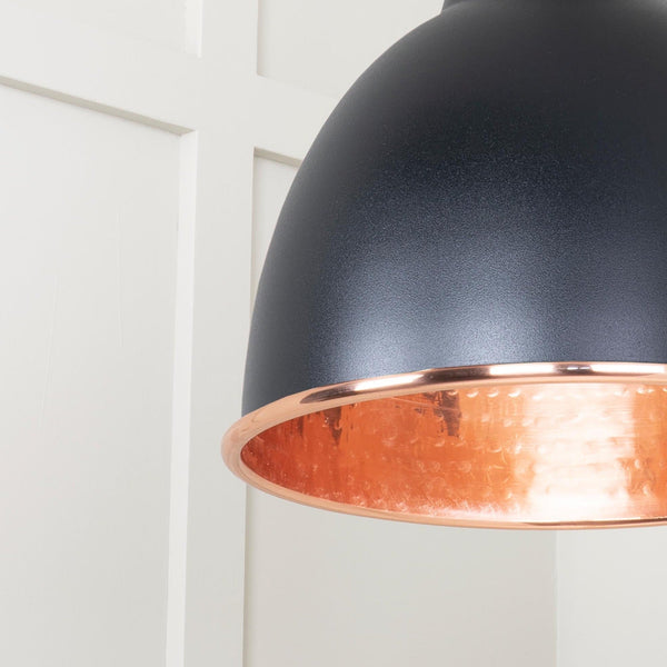 SHOW  SHOW Close Up Image of Brindley Cluster Light in Elan Black in Hammered Copper