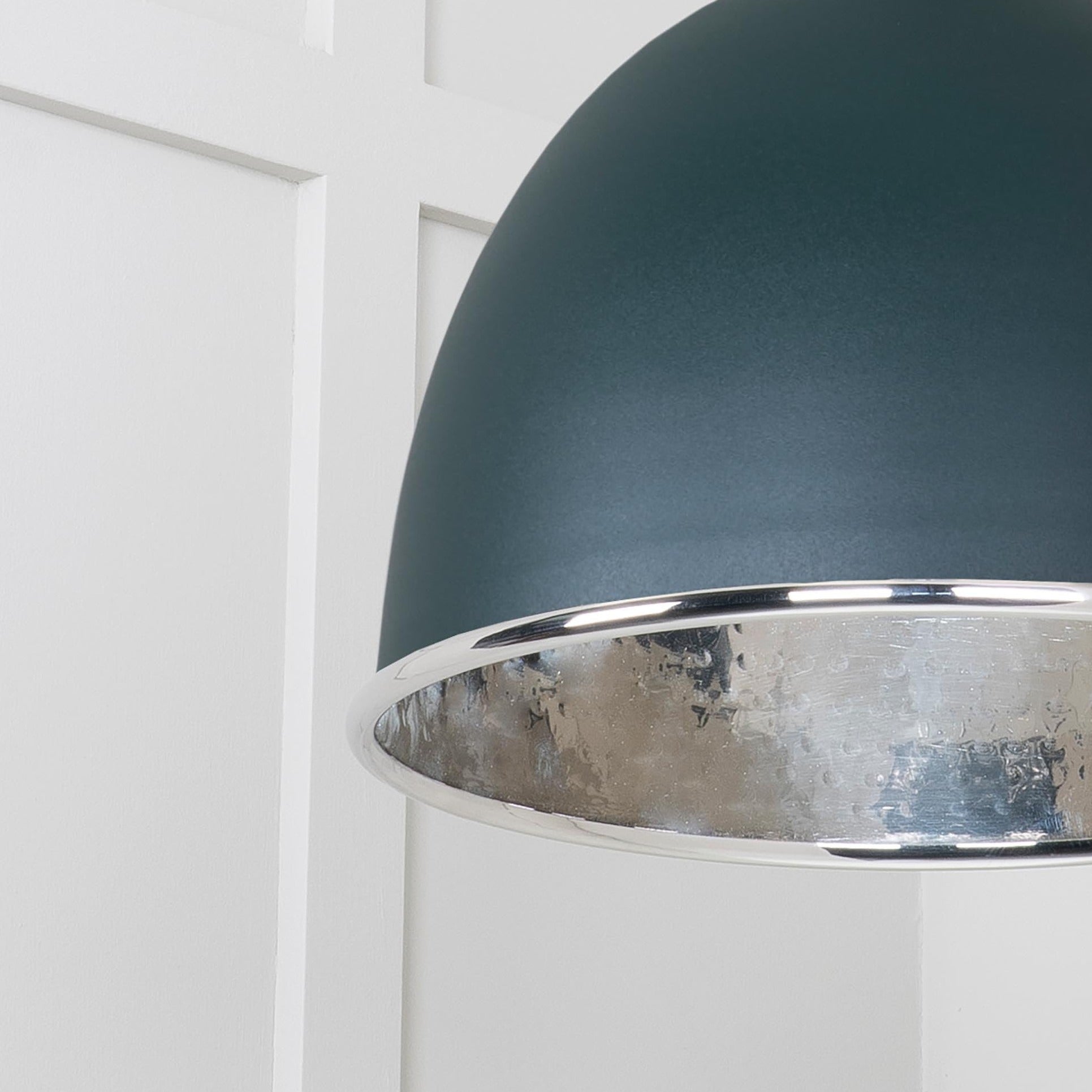  SHOW Close Up Image of Brindley Cluster Light in Dingle in Hammered Nickel