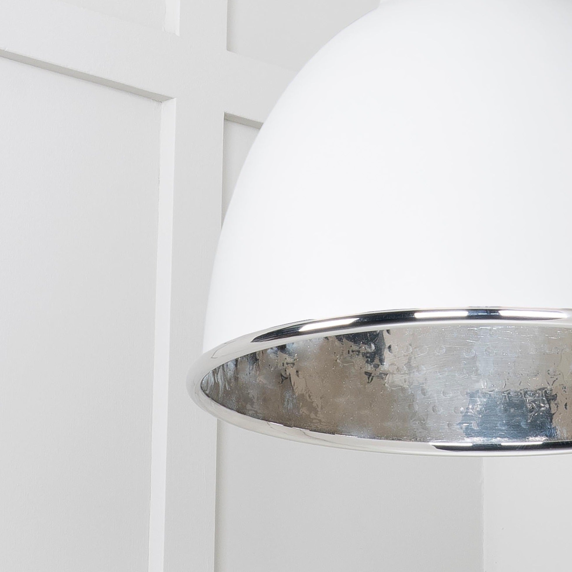  SHOW Close Up Image of Brindley Cluster Light in Flock in Hammered Nickel