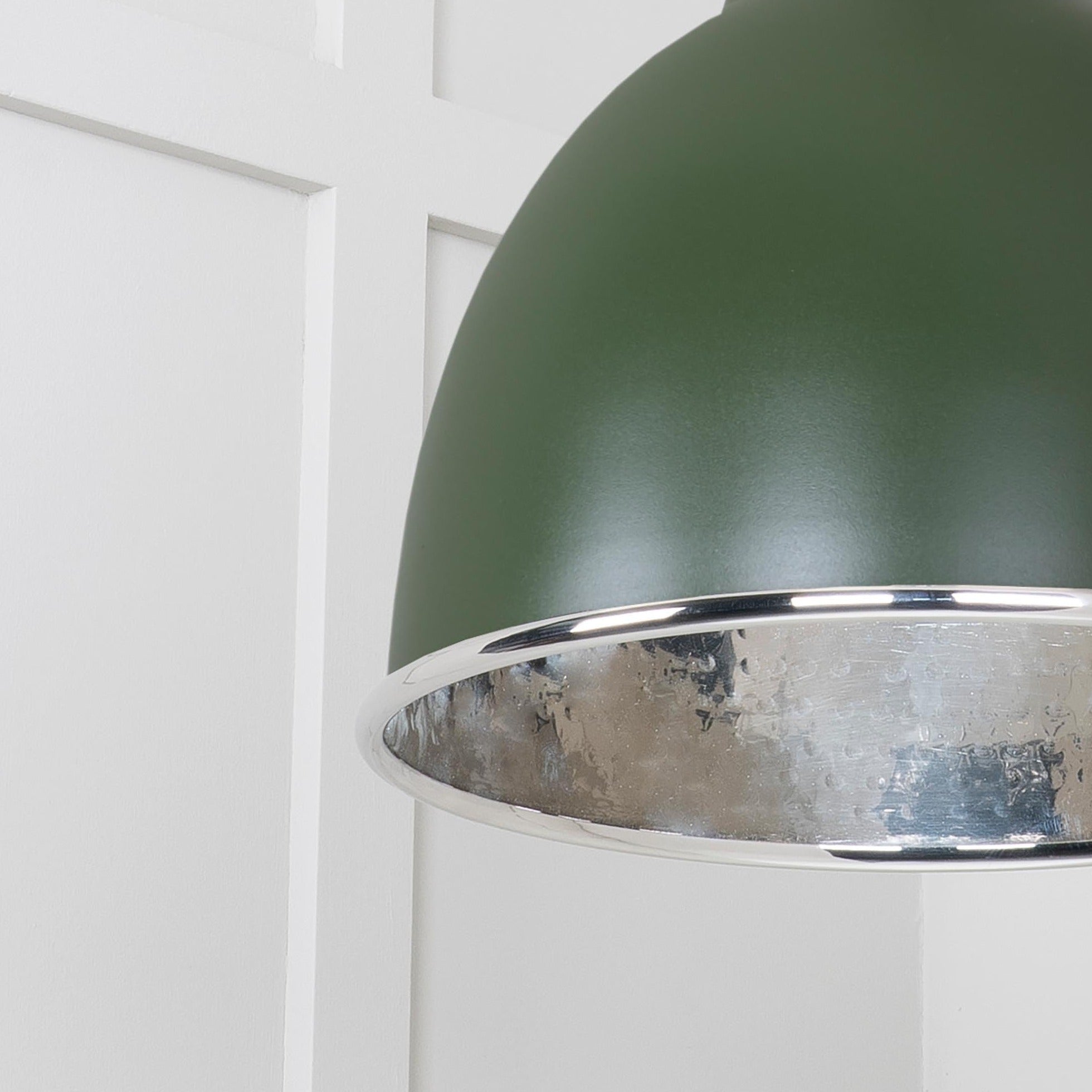  SHOW Close Up Image of Brindley Cluster Light in Heath in Hammered Nickel