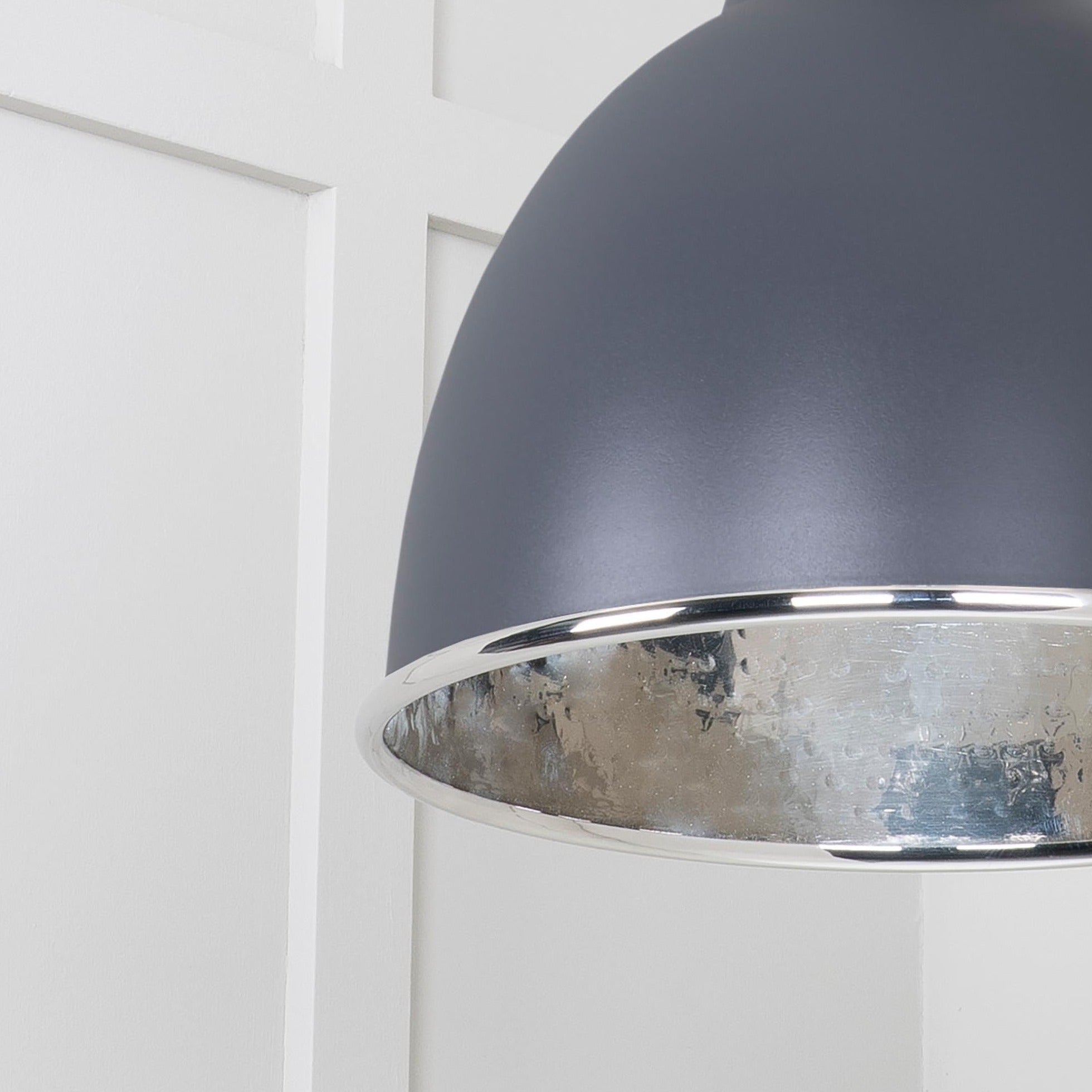  SHOW Close Up Image of Brindley Cluster Light in Slate in Hammered Nickel
