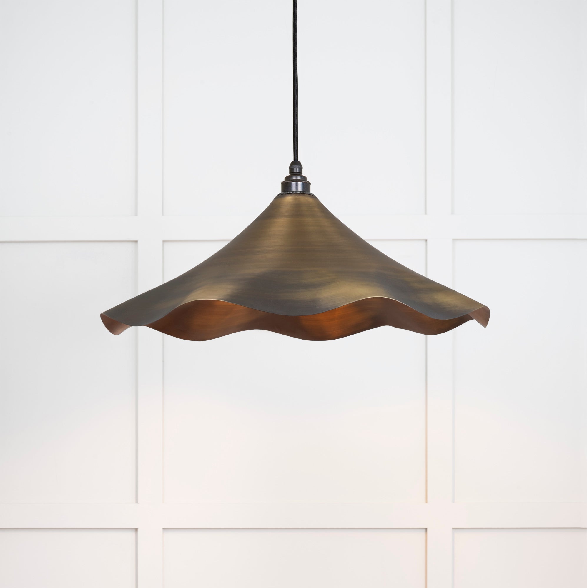  Image of Flora Ceiling Light in Antique Brass