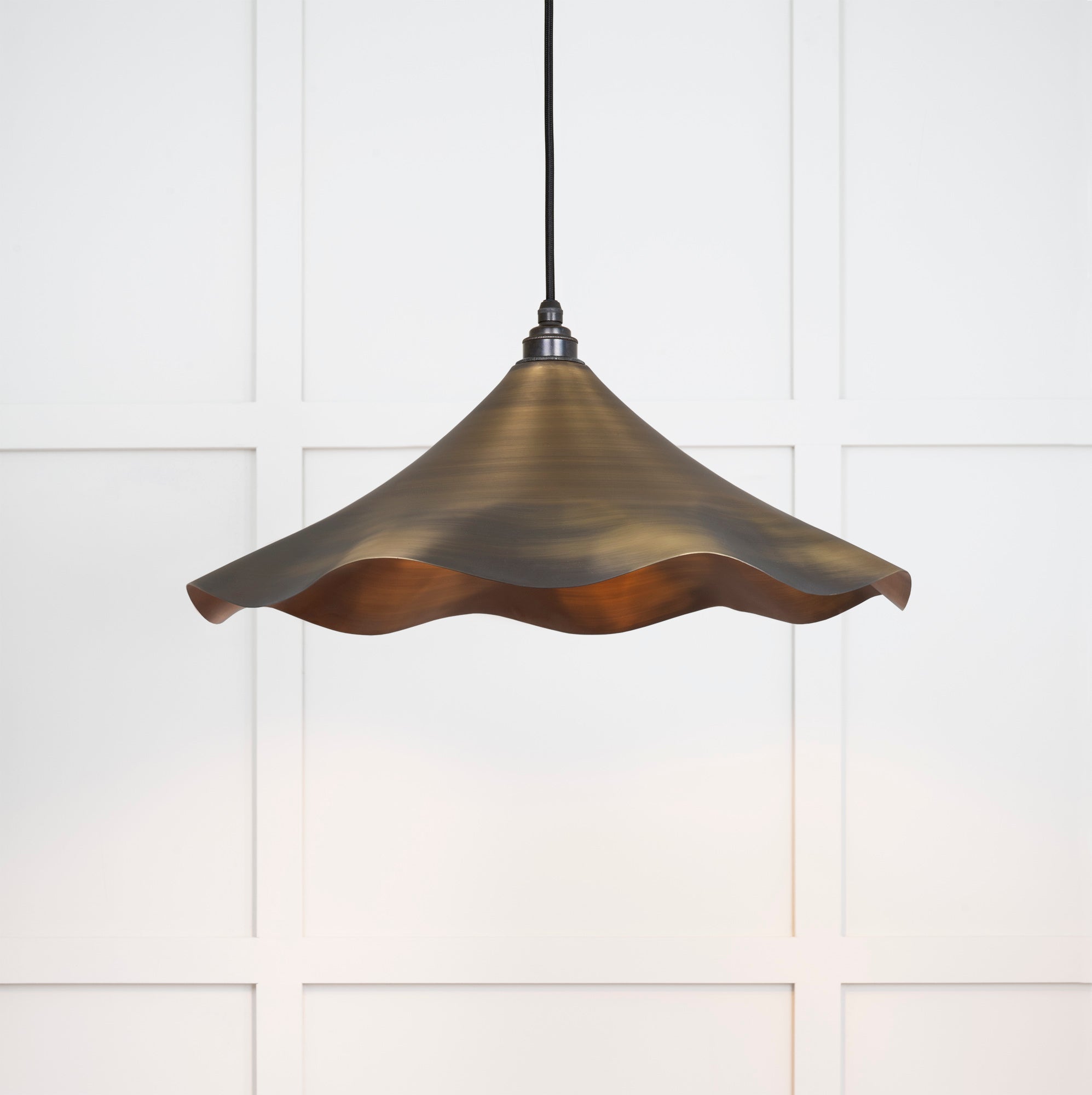  Image of Flora Ceiling Light in Aged Brass