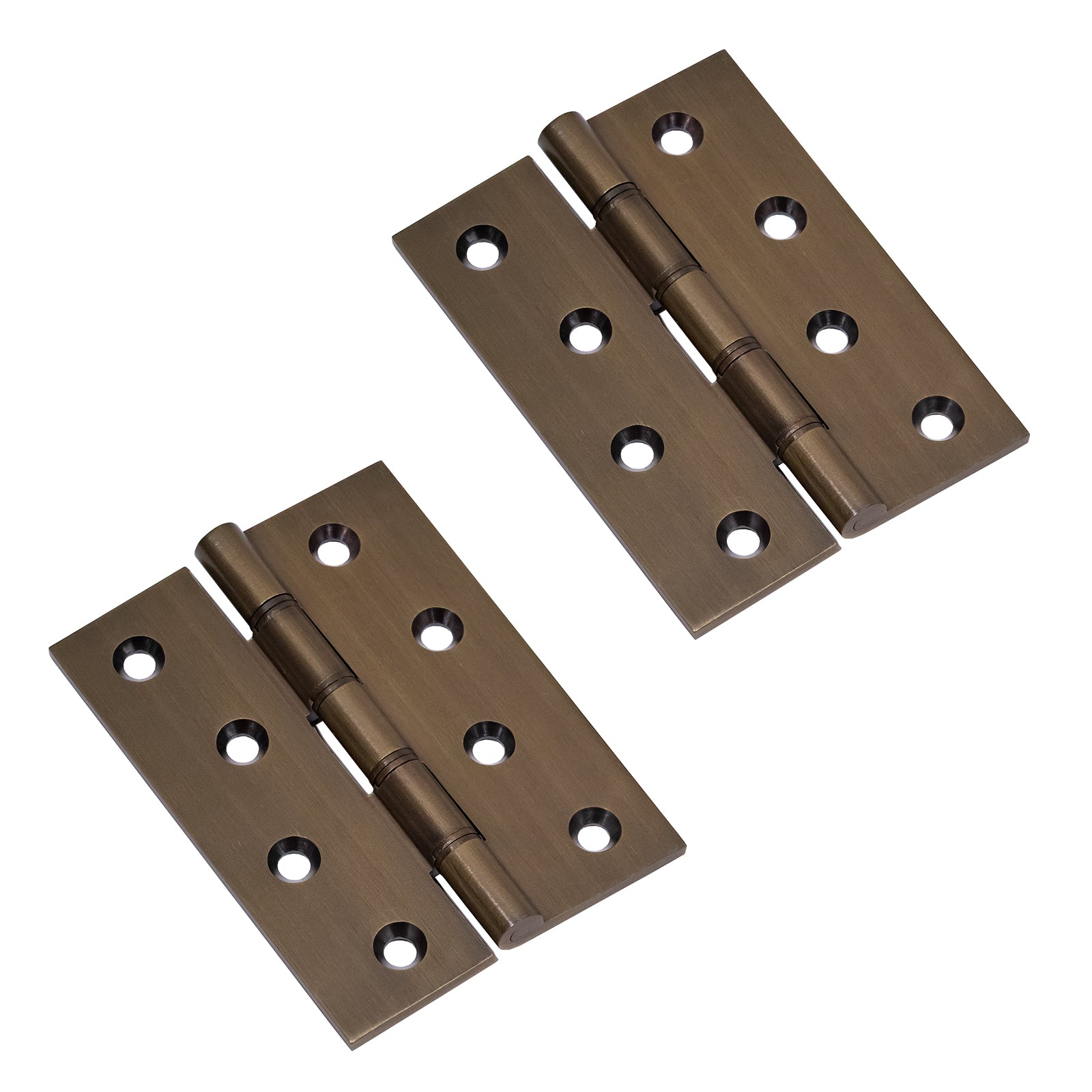 Solid Brass 4 Inch Butt Hinge in Aged Brass Finish