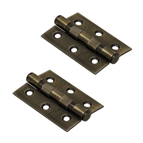 Antique Brass Fire rated butt hinges SHOW