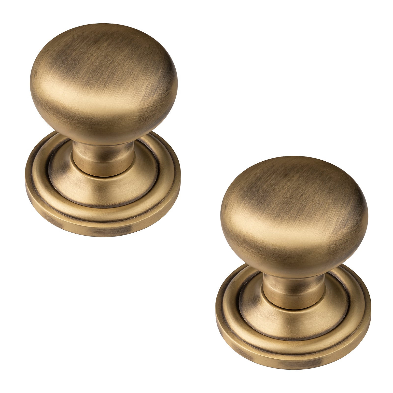 mushroom antique brass door knob SHOW