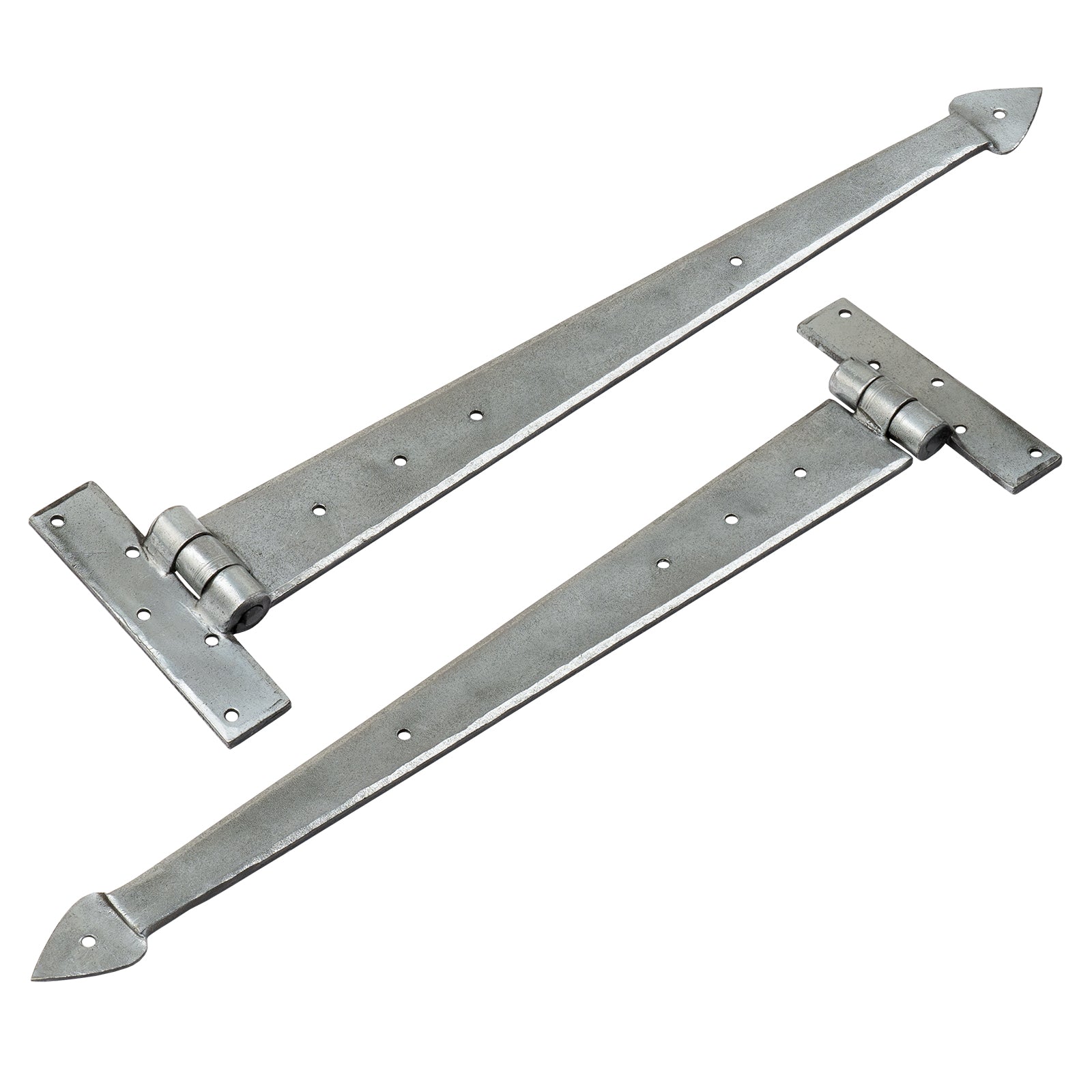 Arrow End T Hinges Pewter 18 Inches