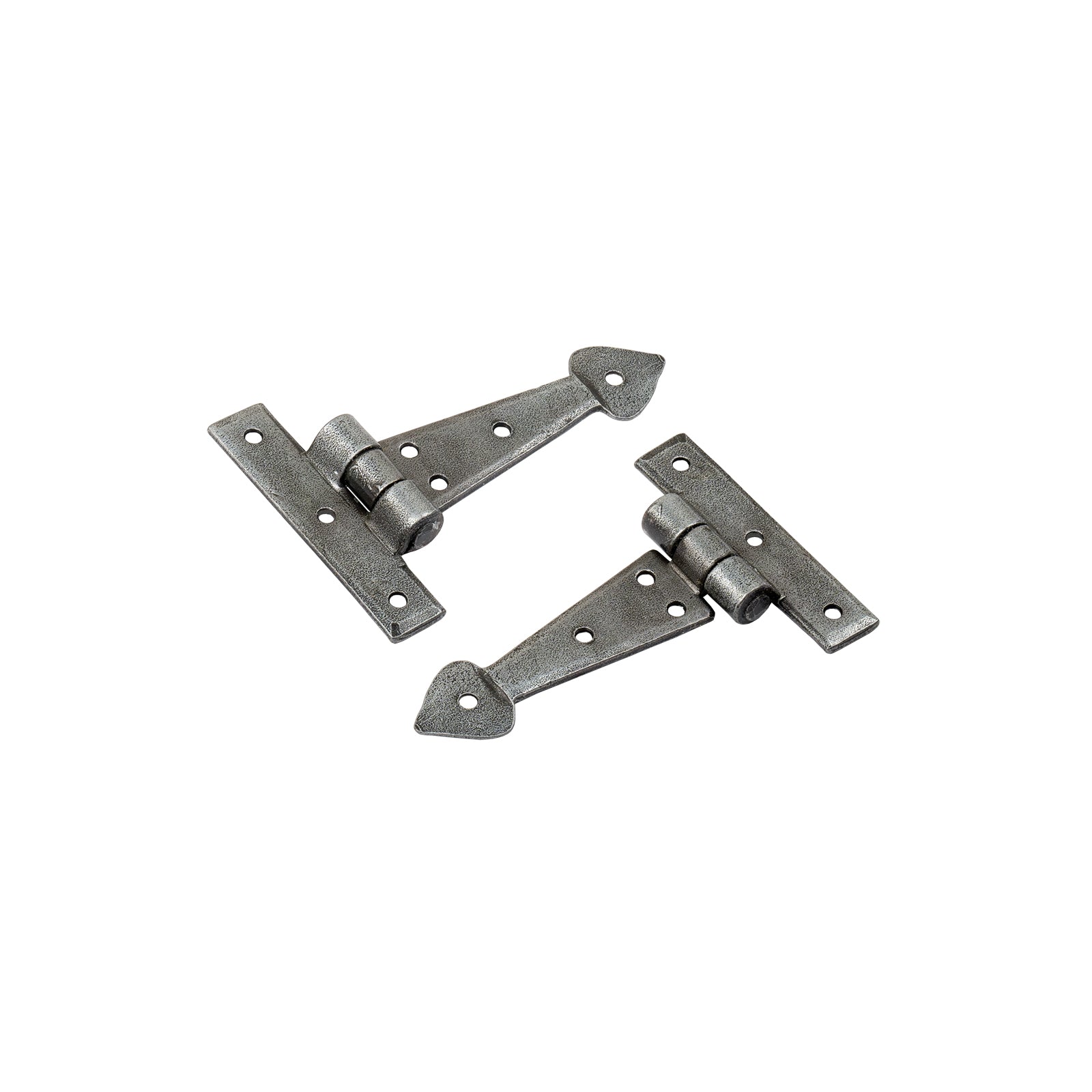 Arrow End T Hinges Pewter 4 inches