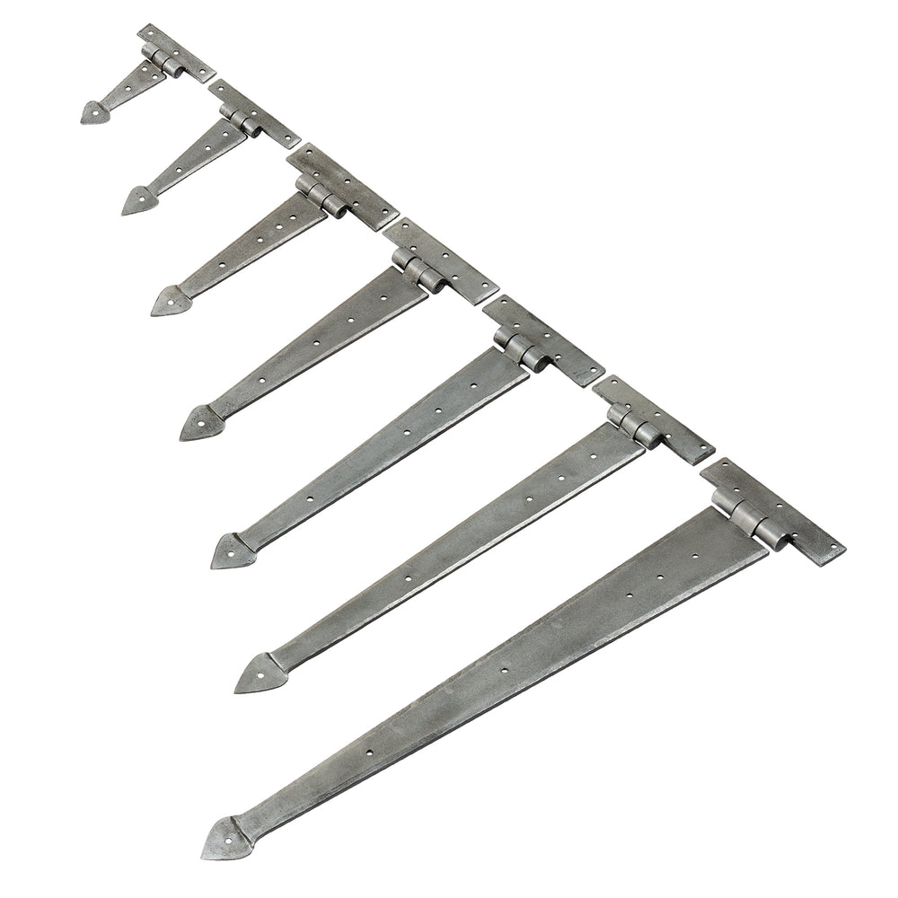 4 HUGE TEE HINGES, Round End, Extra Large T Hinge, 24 Long, Forged, Gate, Barn, Rustic, T, Hardware - by Midwest Craft House 4 HUGE TEE HINGES, Round End, Extra Large T Hinge, 24 Long, Forged, Gate, Barn, Rustic, T, Hardware - by Midwest Craft House