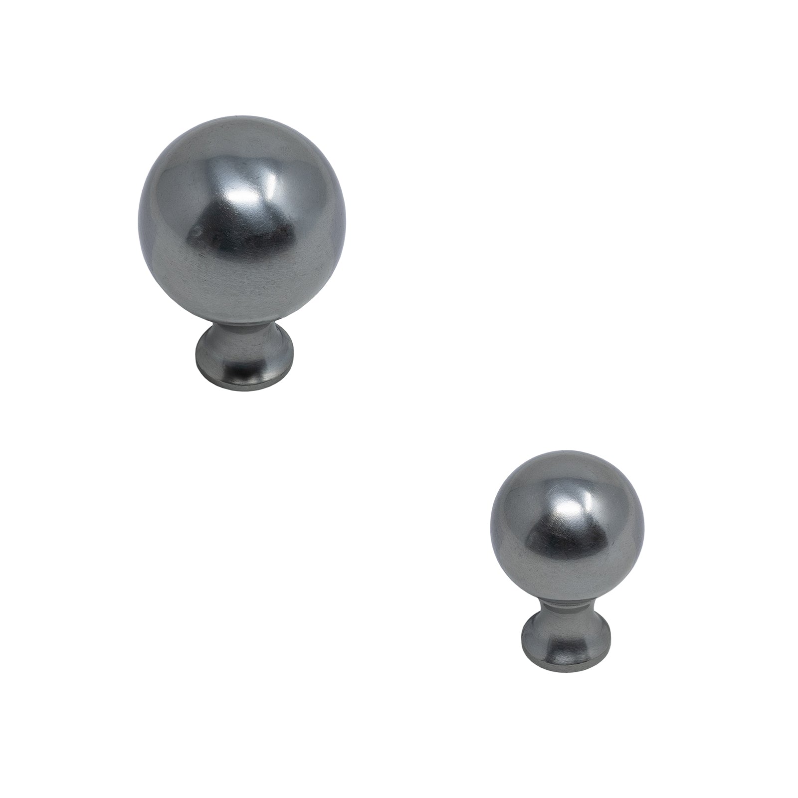 Cast Iron Ball Cabinet Knobs in two sizes