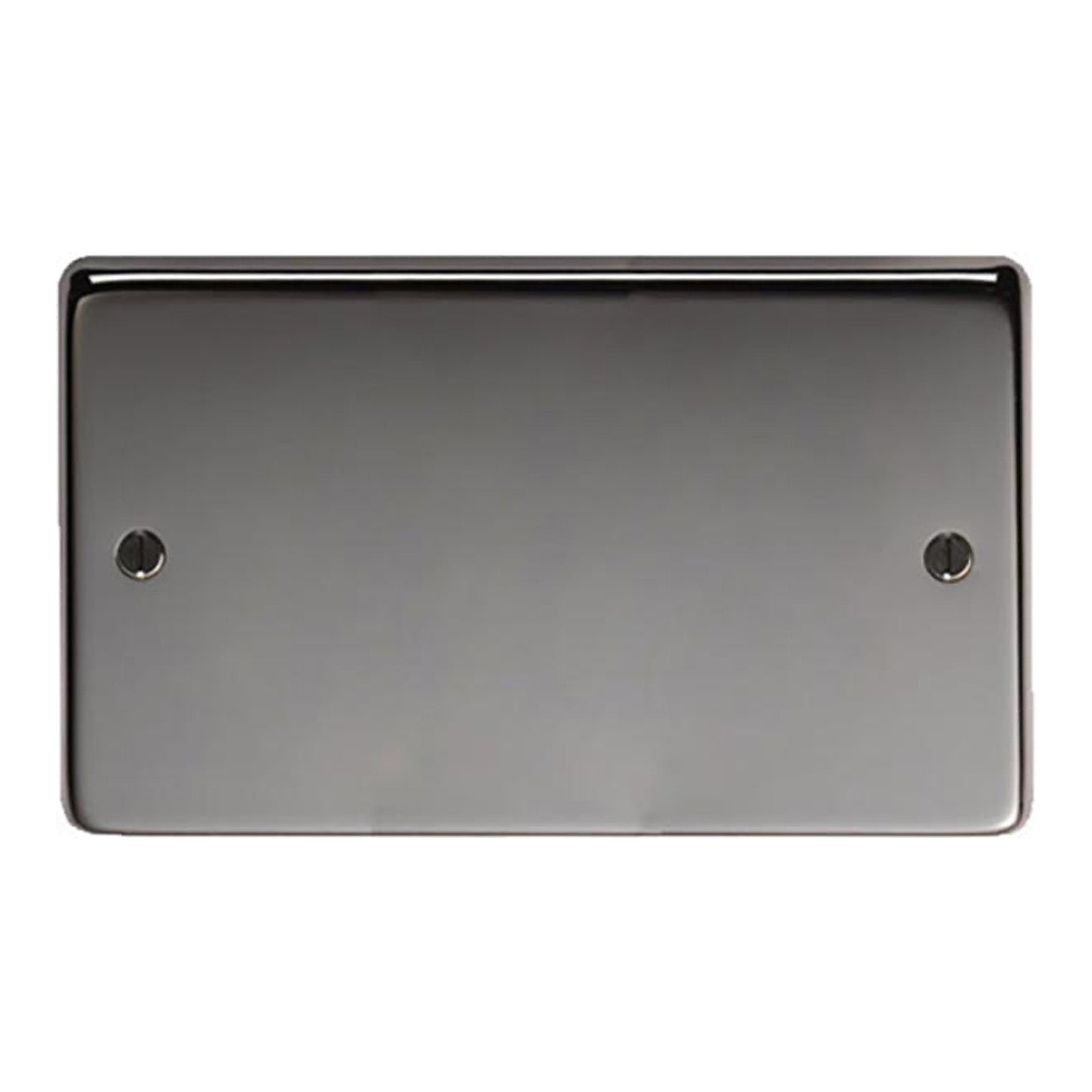 SHOW Image of Double Blank Plate with Black Nickel finish