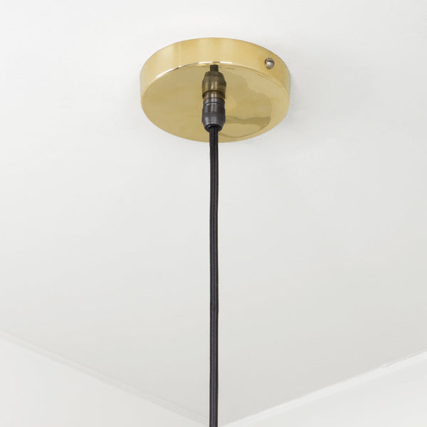 SHOW SHOW Close Up Image of Ceiling rose for Frankley Ceiling Light in Brass