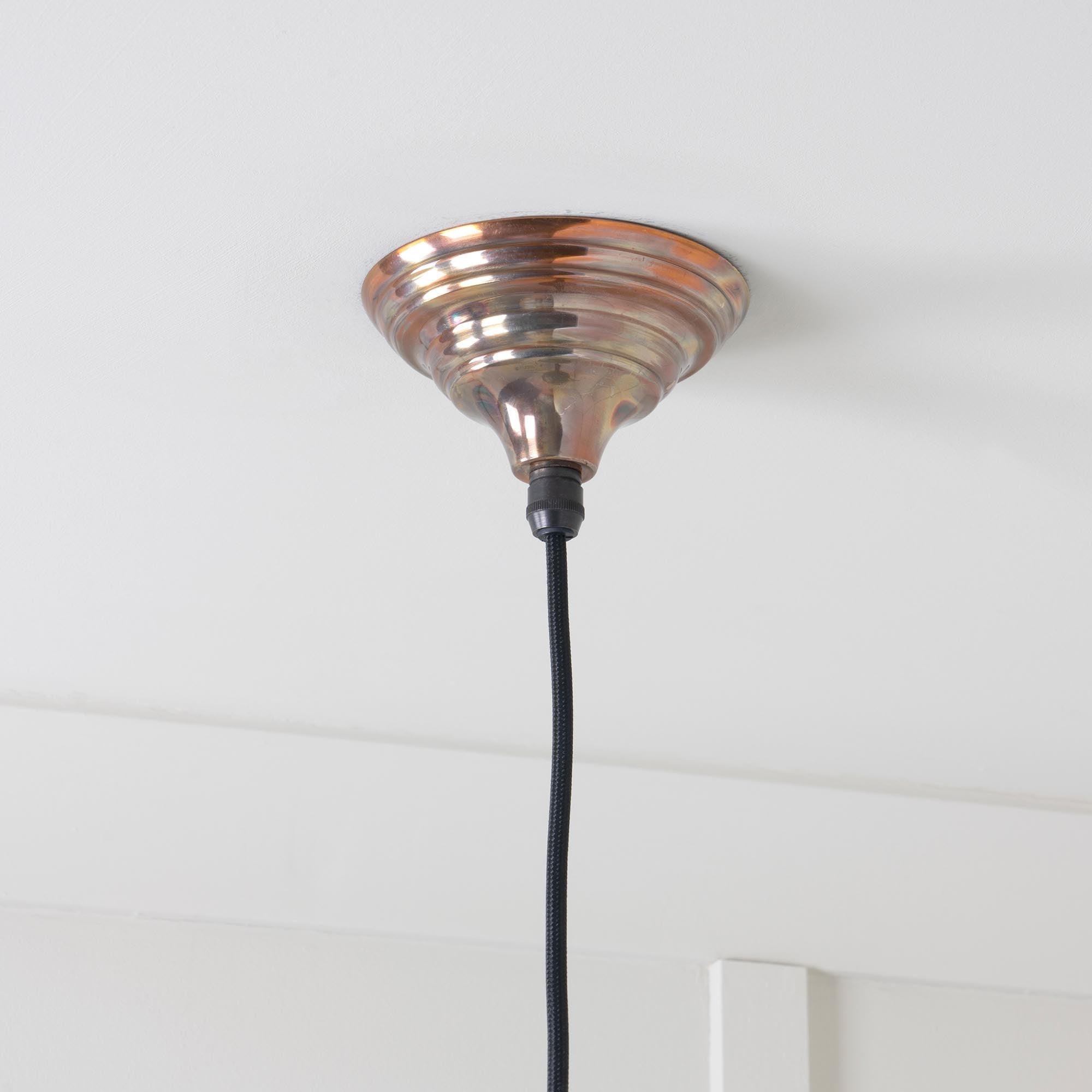 SHOW Close Up Image of Brindley Ceiling Light in Burnished Brass