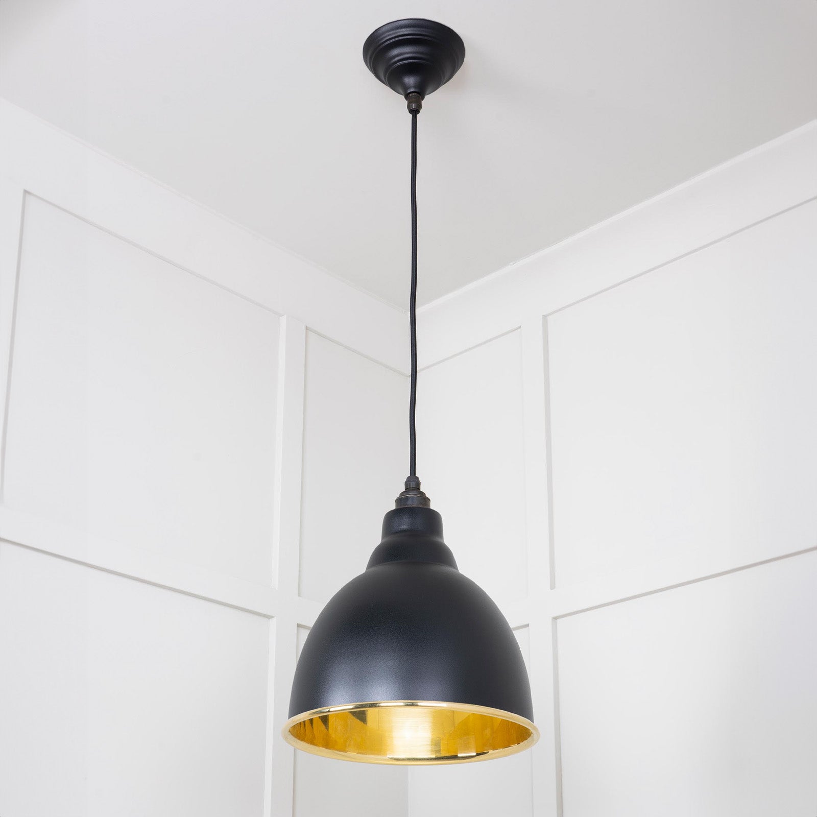 SHOW Full Image of Hanging Brindley Ceiling Light in Elan Black