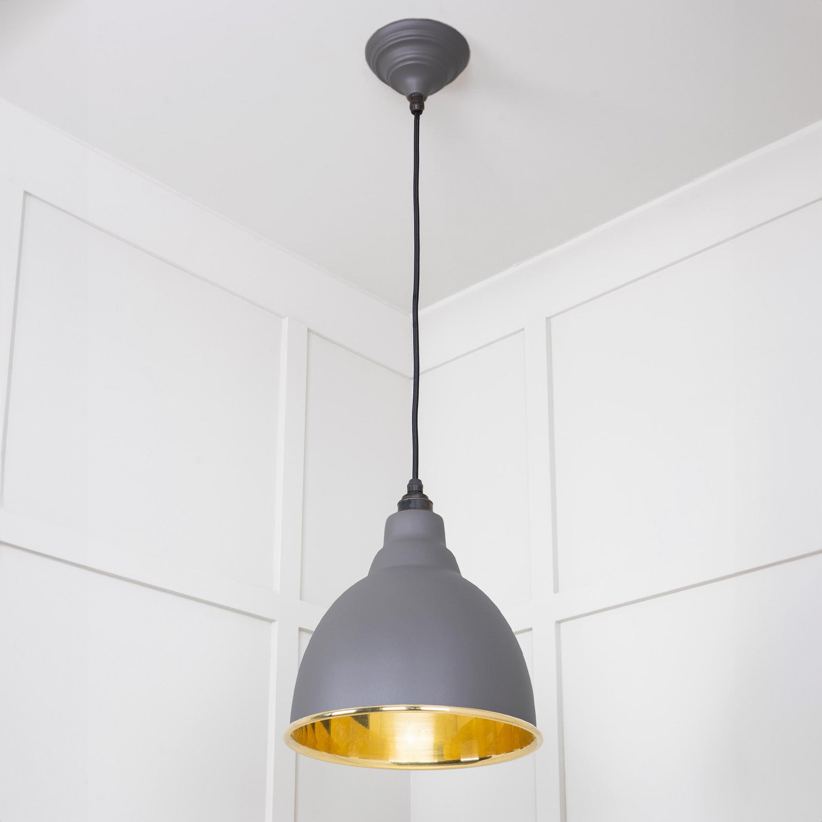 SHOW Full Image of Hanging Brindley Ceiling Light in Bluff