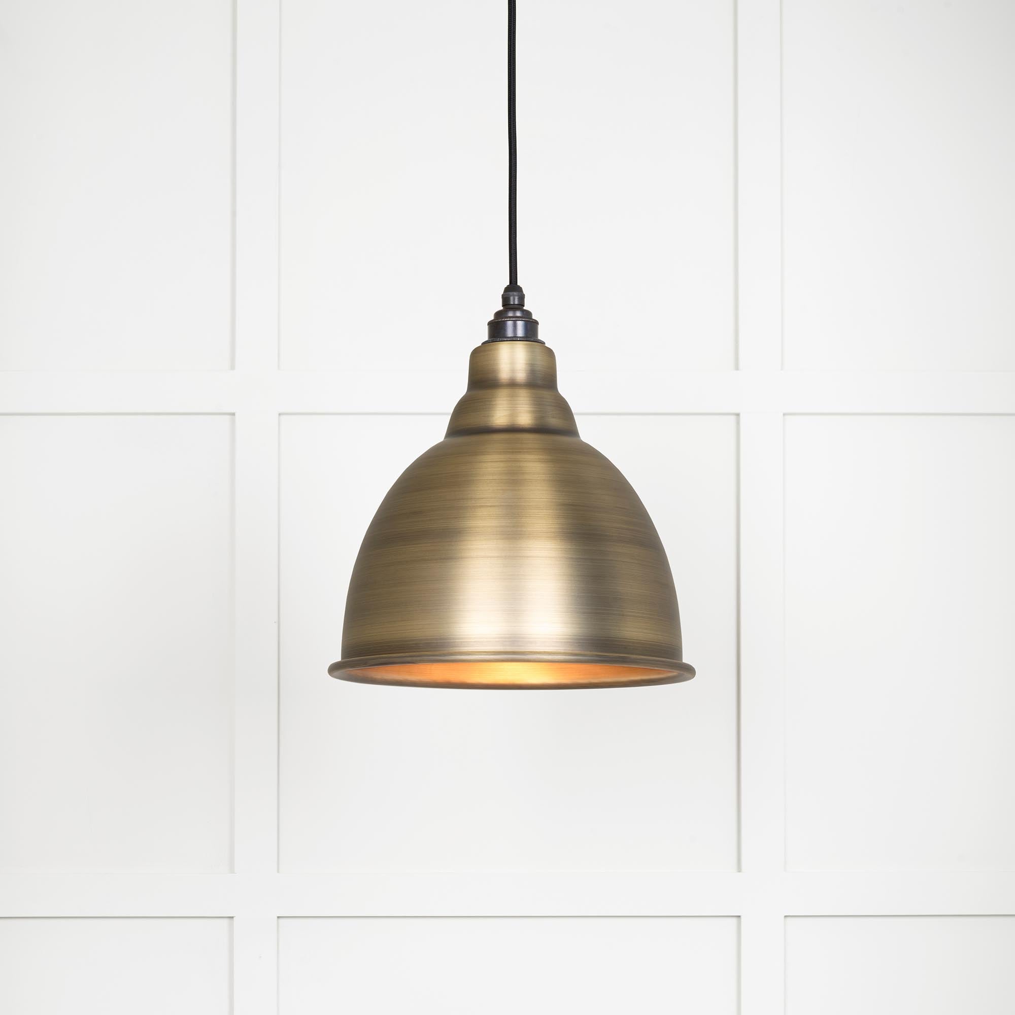 Image of Brindley Ceiling Light in Antique Brass
