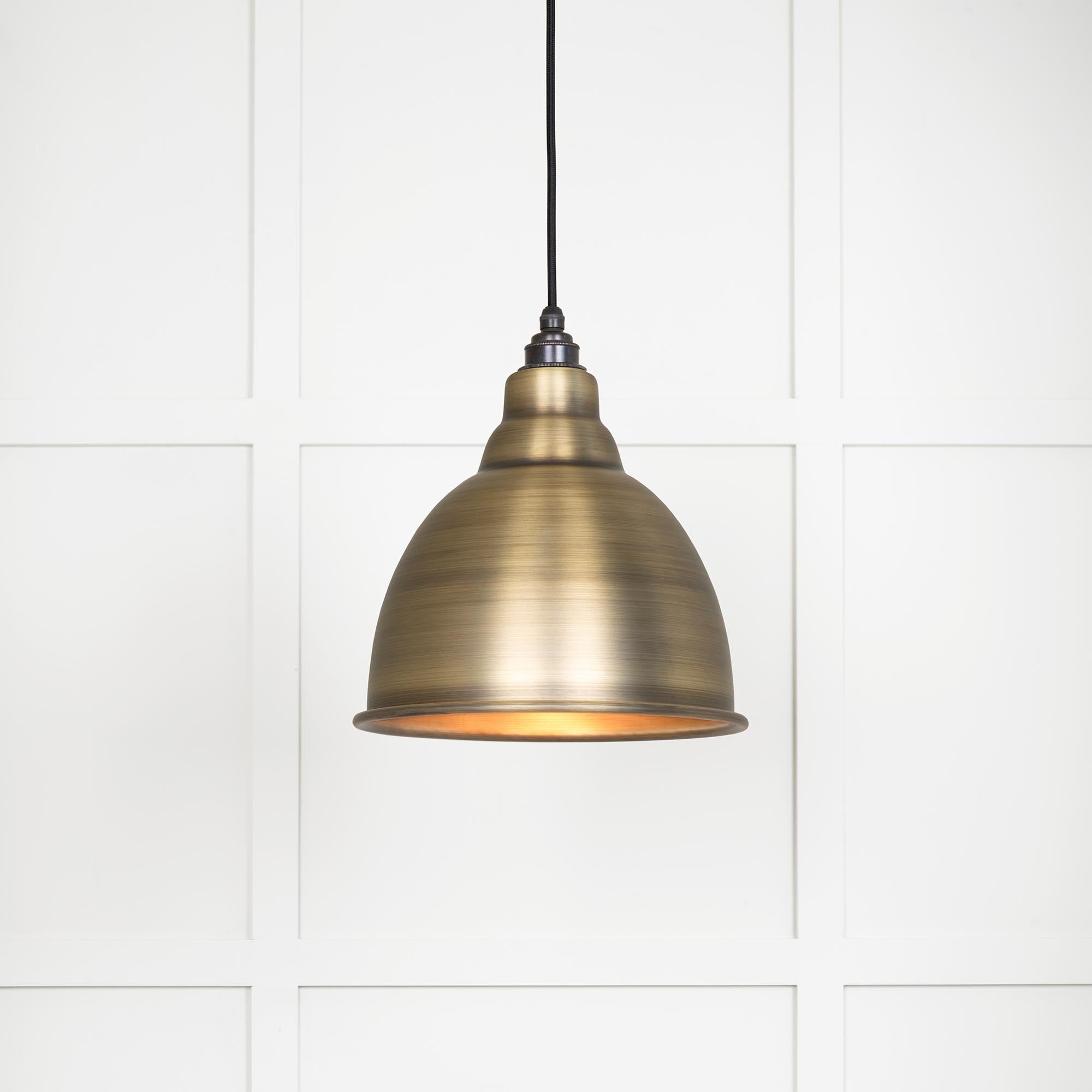 Image of Brindley Ceiling Light in Aged Brass