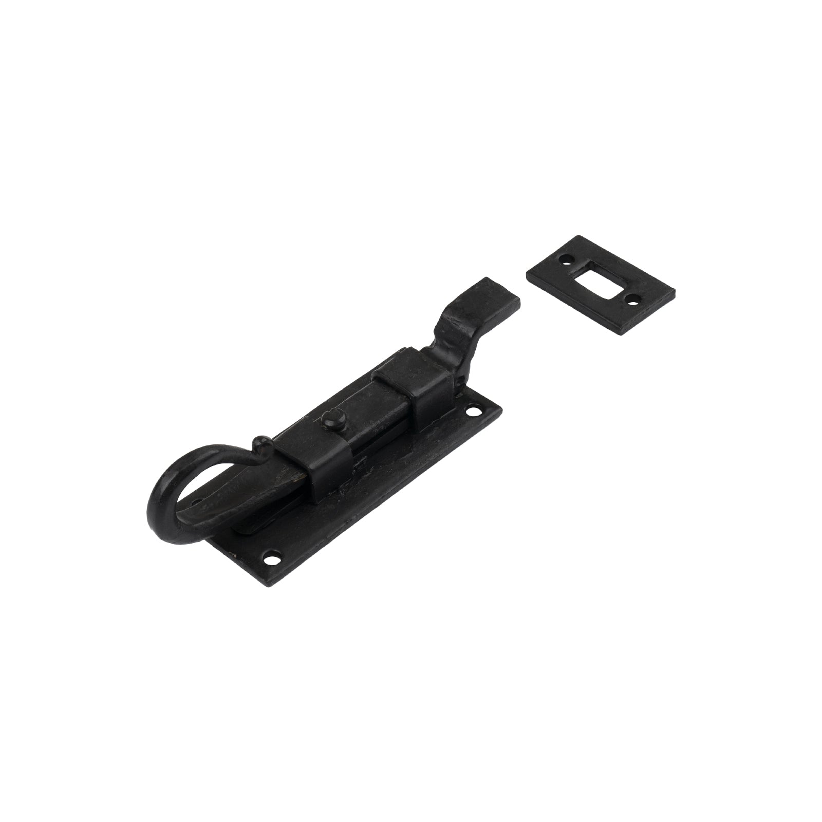 4 inch cranked black door bolt SHOW