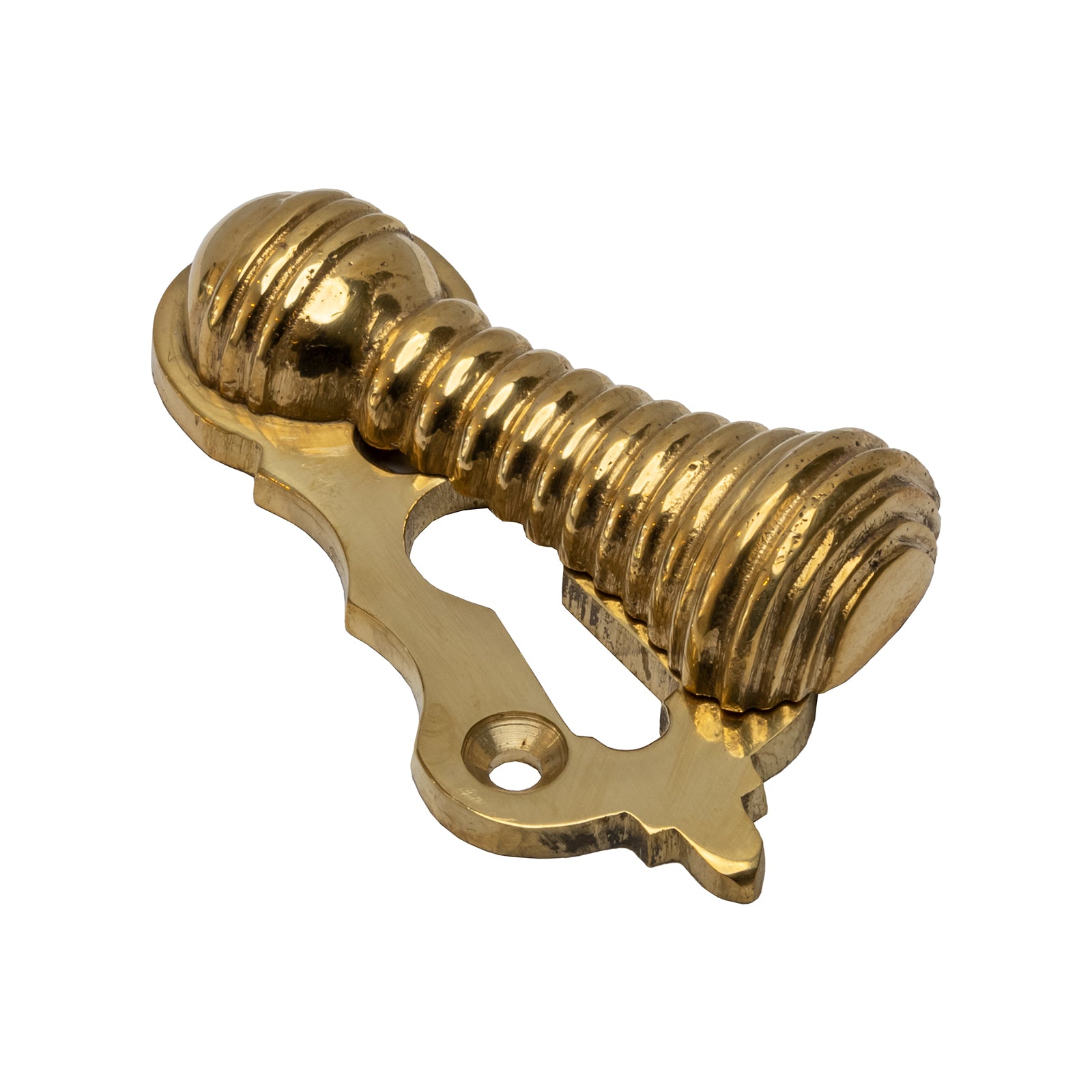 Polished Brass Beehive Covered Escutcheon SHOW