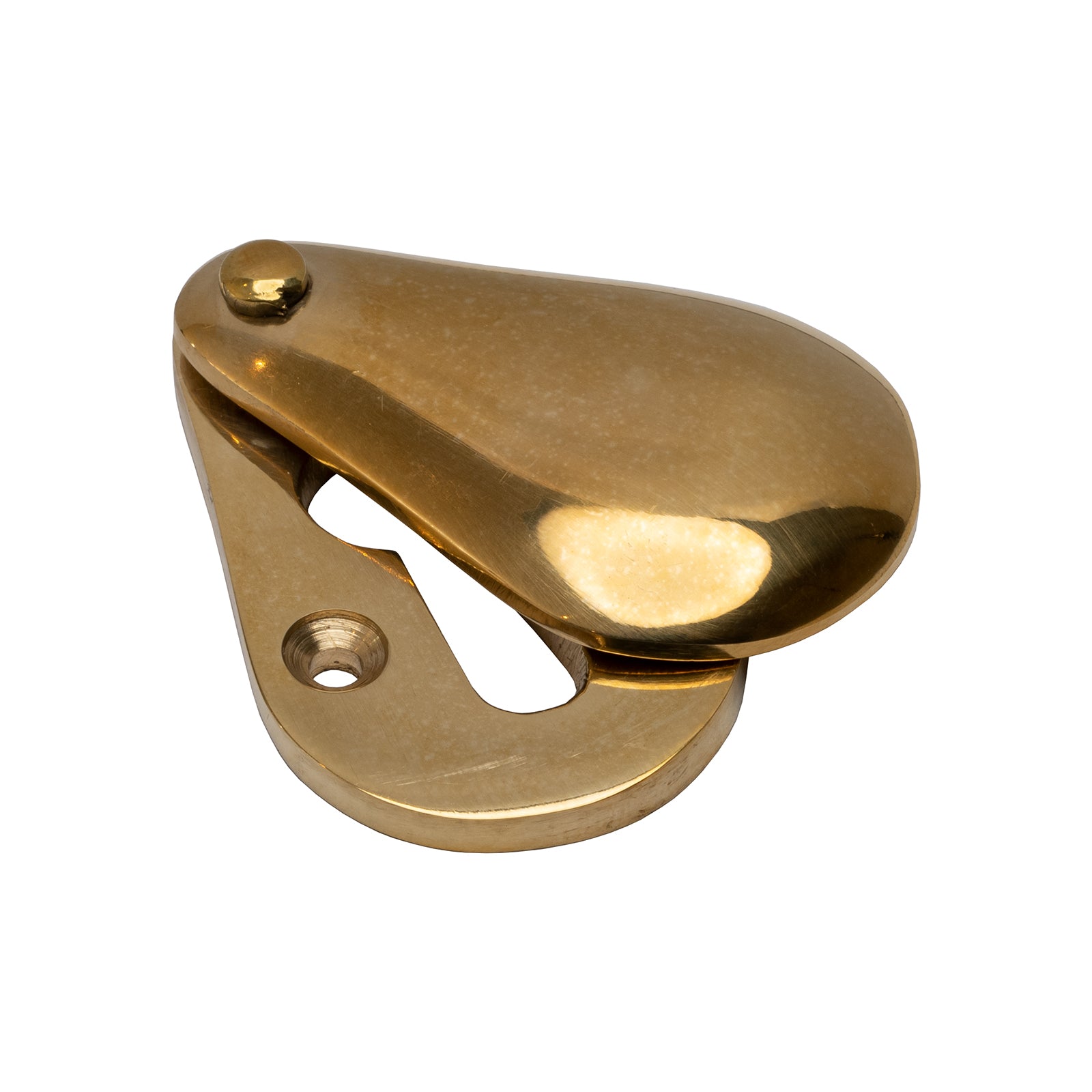 Polished Brass Pear Drop Escutcheons SHOW