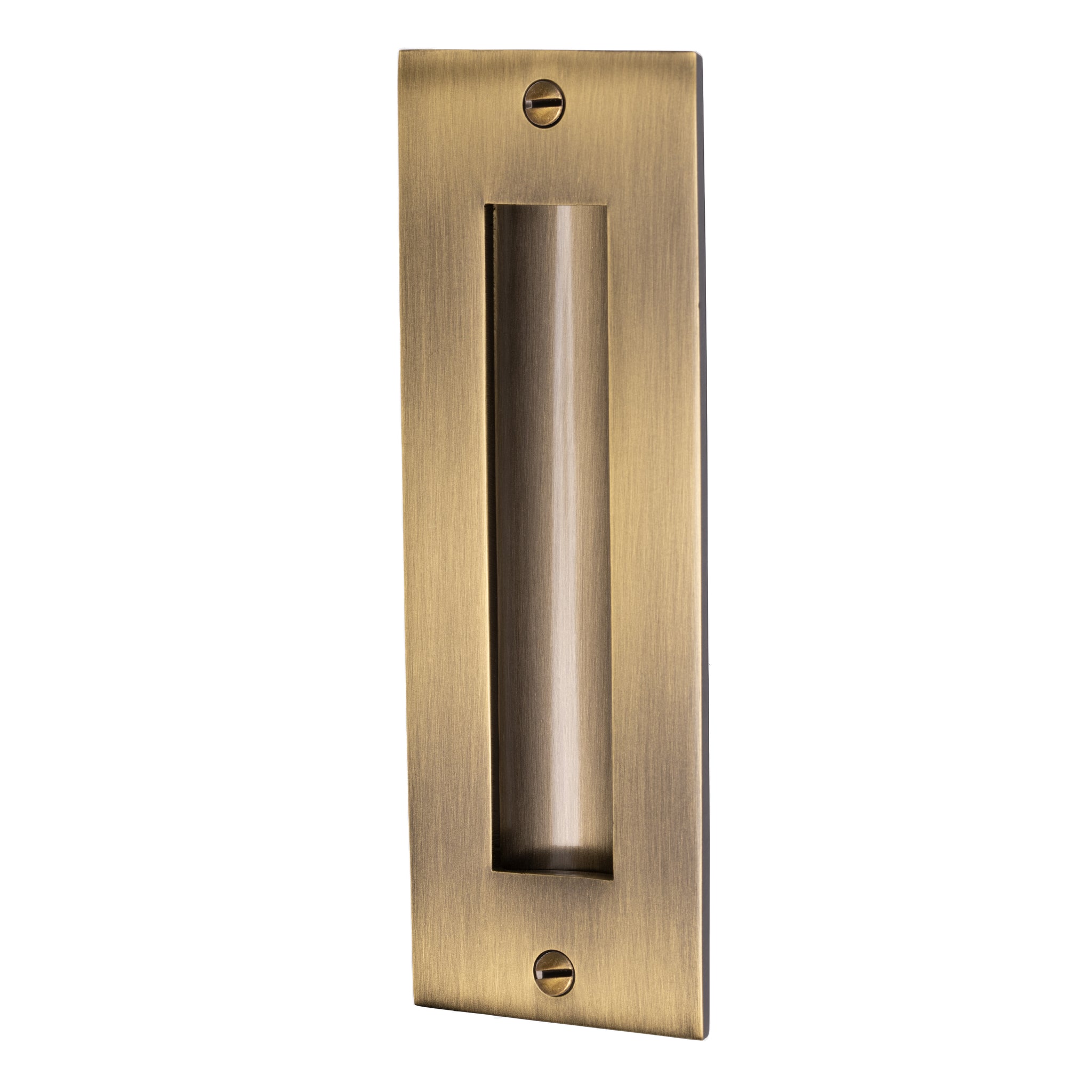 Classic flush pull handle in solid brass