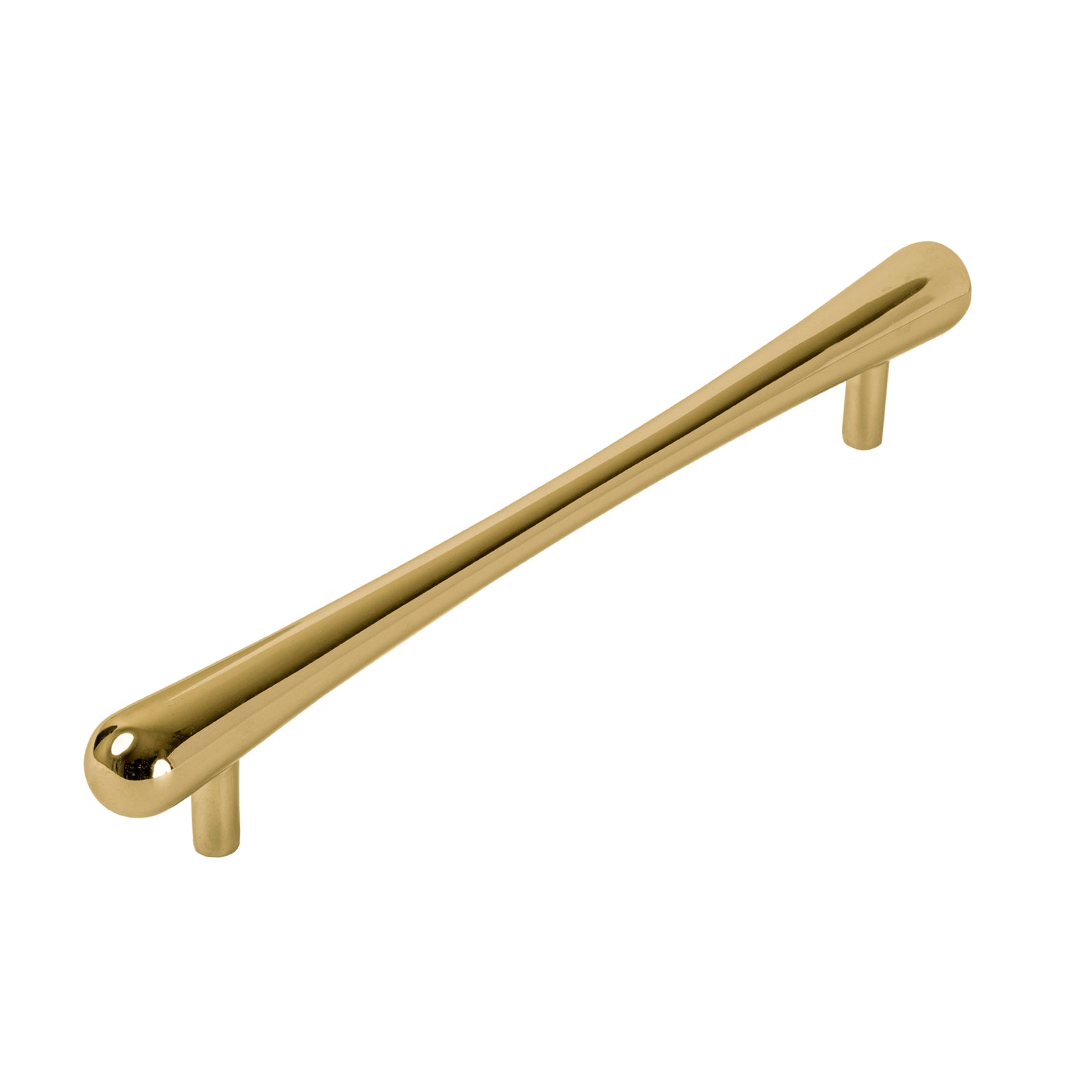 Polished brass bar pull handles, kitchen cabinet handles