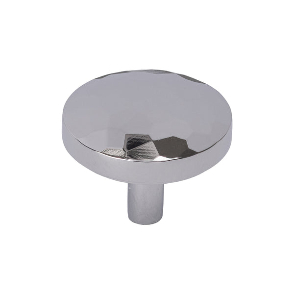 chrome beaten cupboard knobs, kitchen cupboard knobs