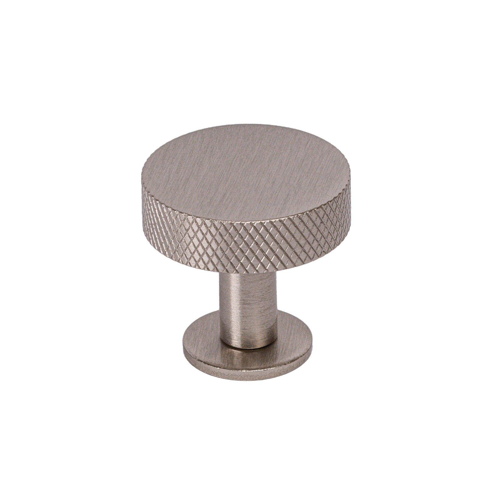 satin nickel disc knuled cabinet knob, 32mm cupboard knob