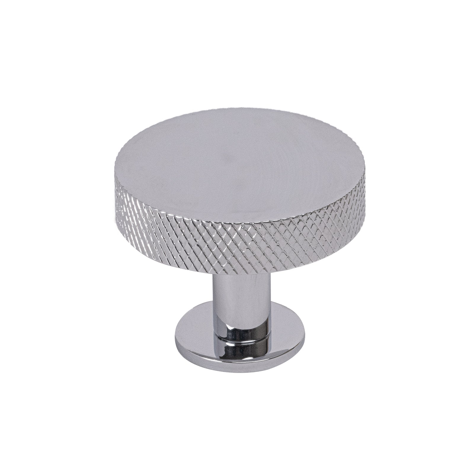 38mm chrome knurled cabinet knob, kitchen cupboard knob 