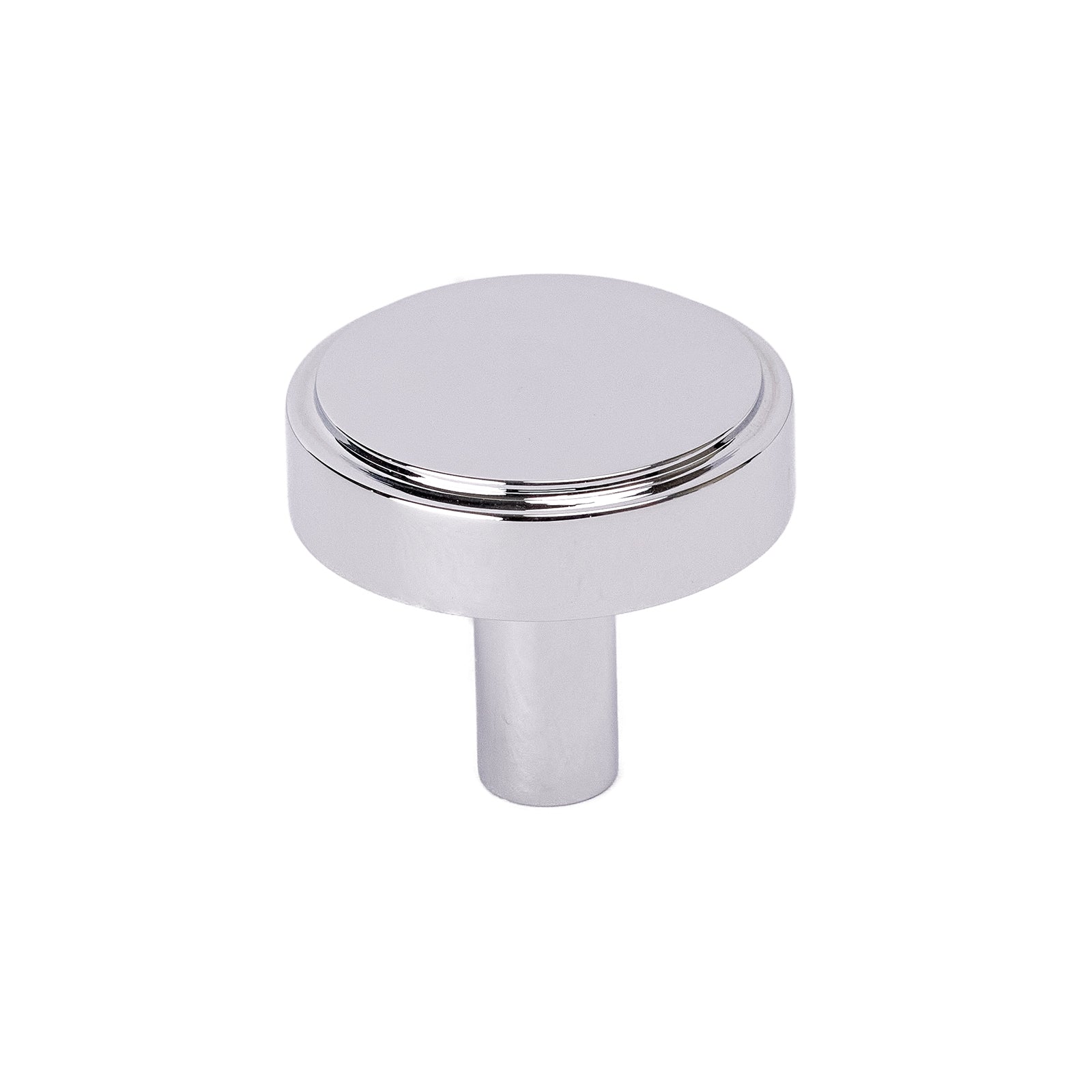 chrome stepped disc cabinet knobs, kitchen cupboard knobs SHOW