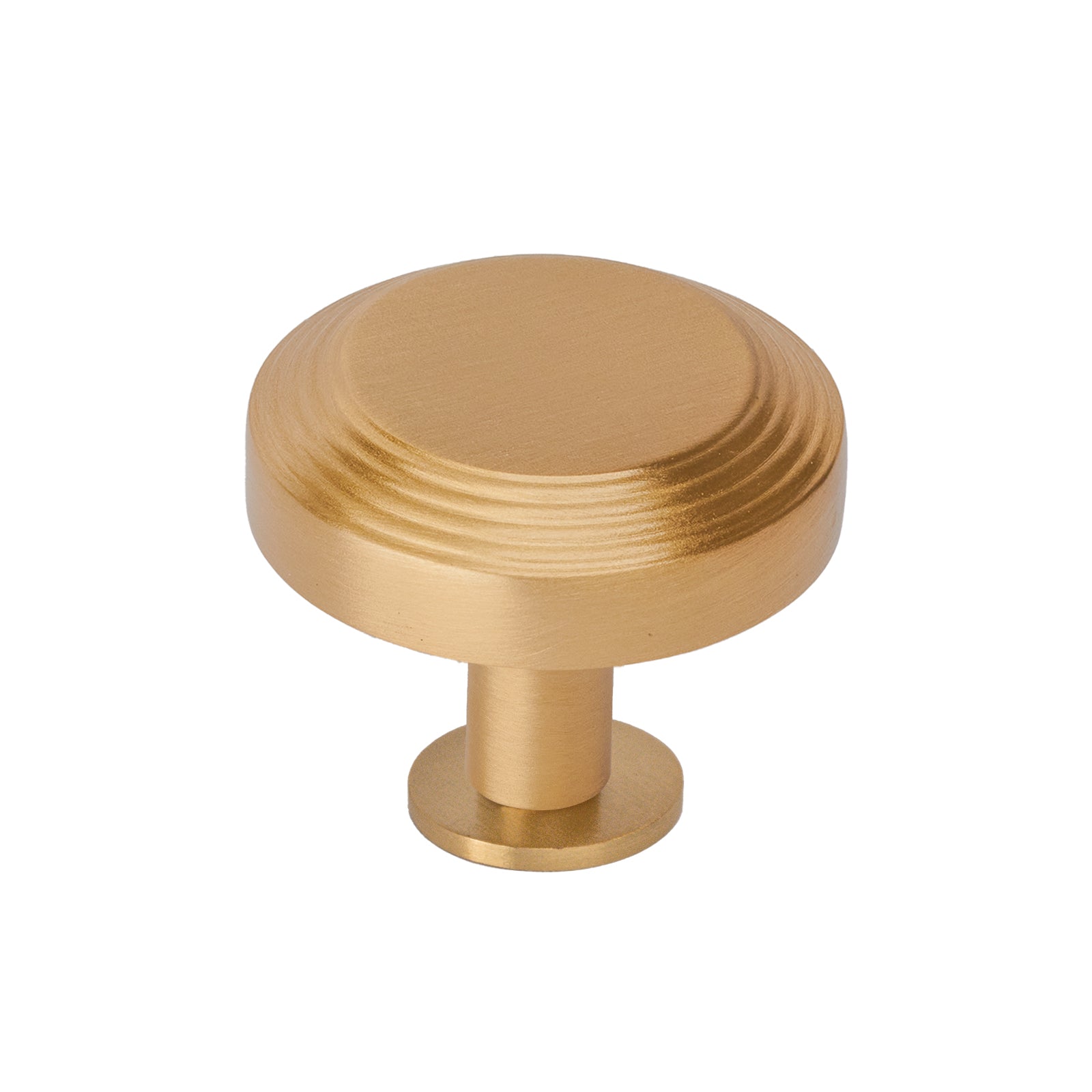 satin brass cupboard knob, large brass cabinet knob