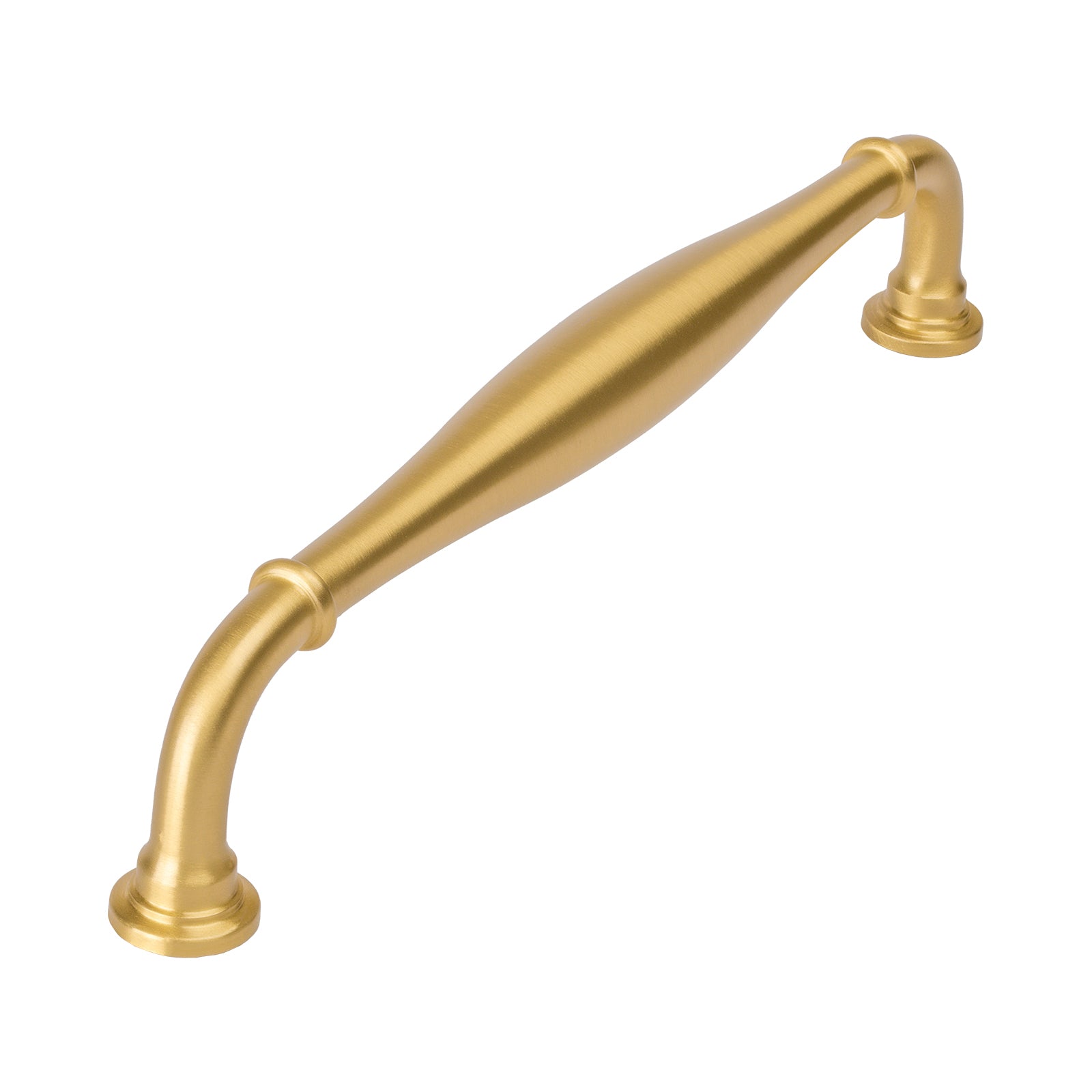 satin brass traditional pull handle, large pull handle