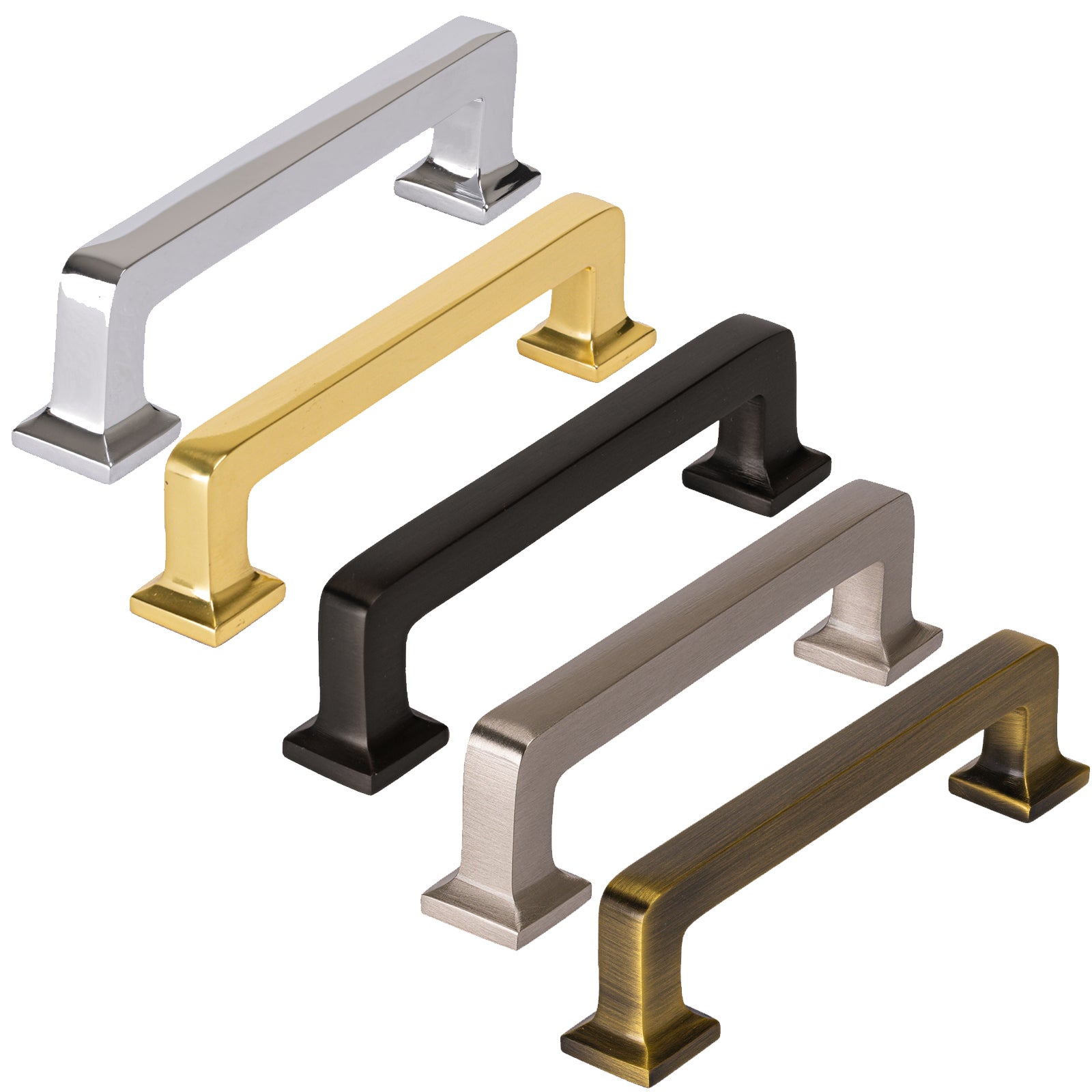 square vintage pull handles