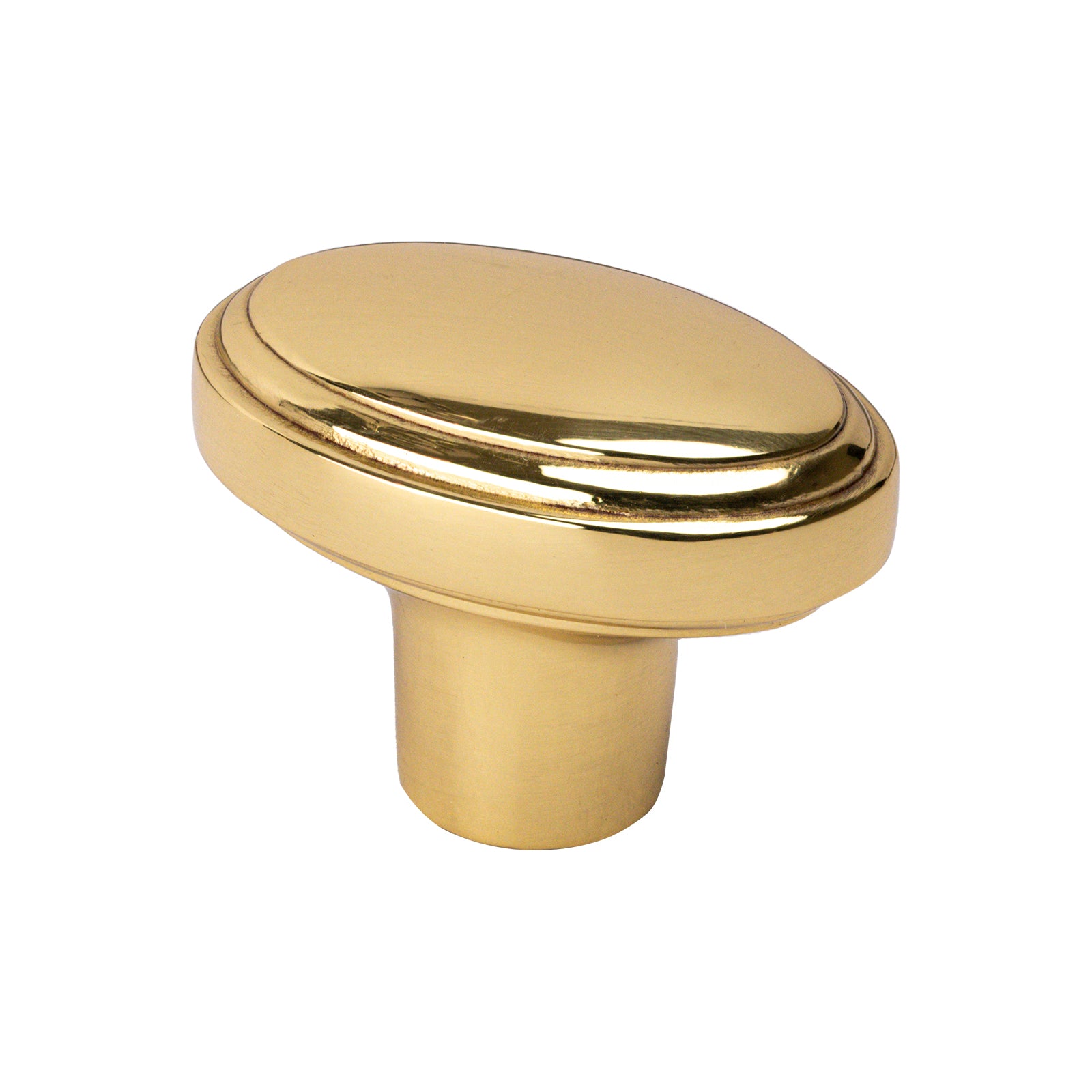 brass stepped oval cabinet knobs, kitchen cupboard knobs SHOW