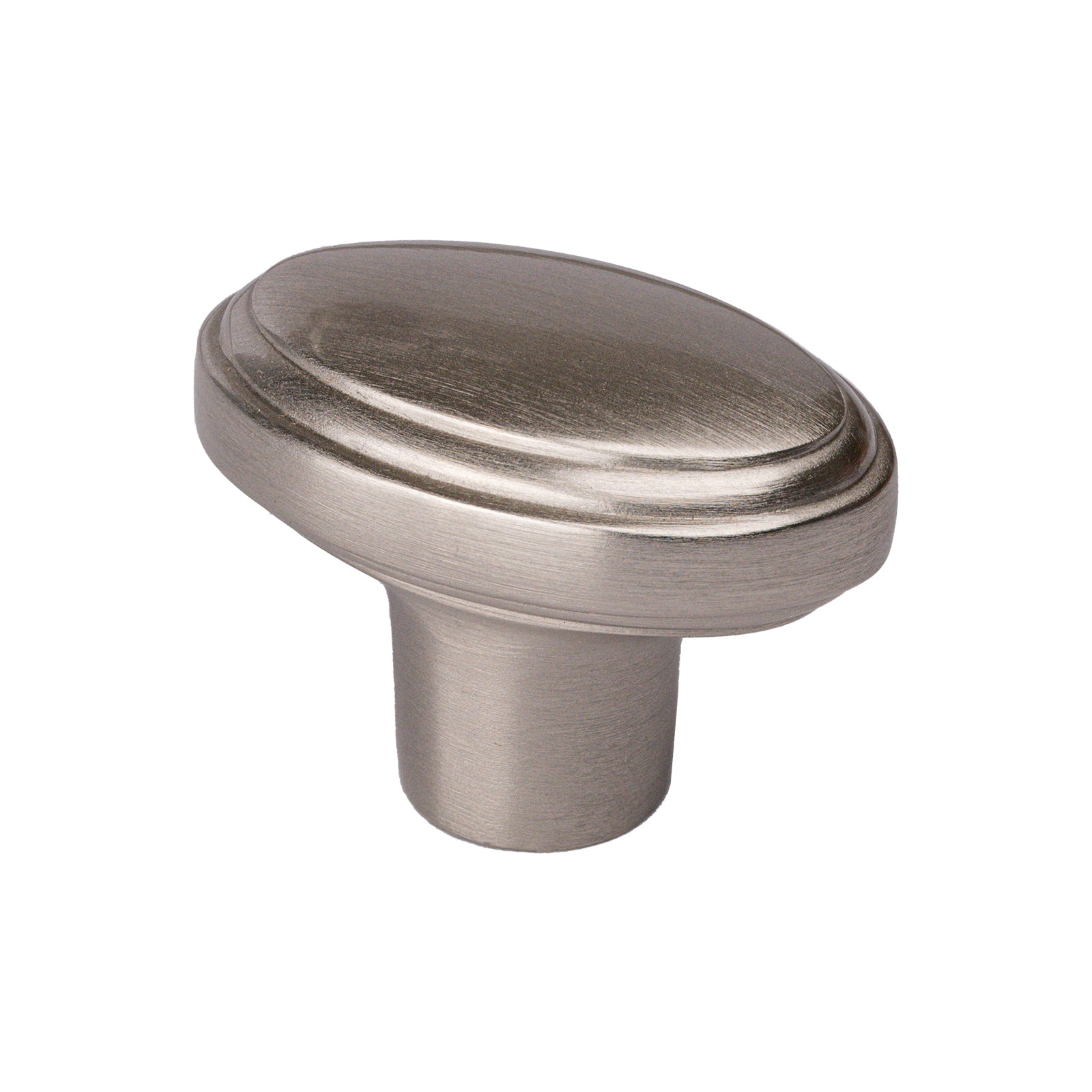 satin nickel stepped oval cabinet knobs, kitchen cupboard knobs SHOW
