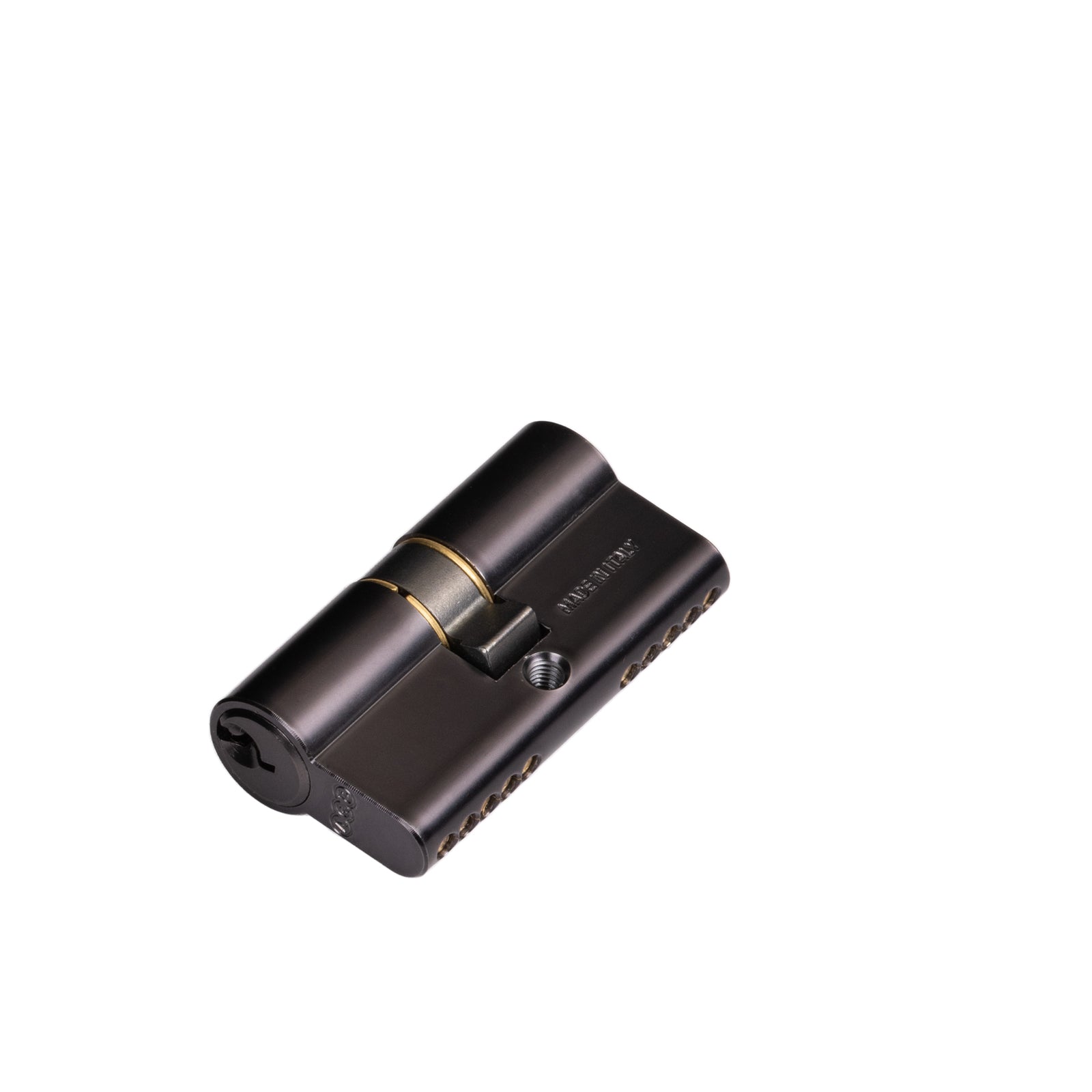 euro 5 pin double cylinder lock key to key matt black SHOW