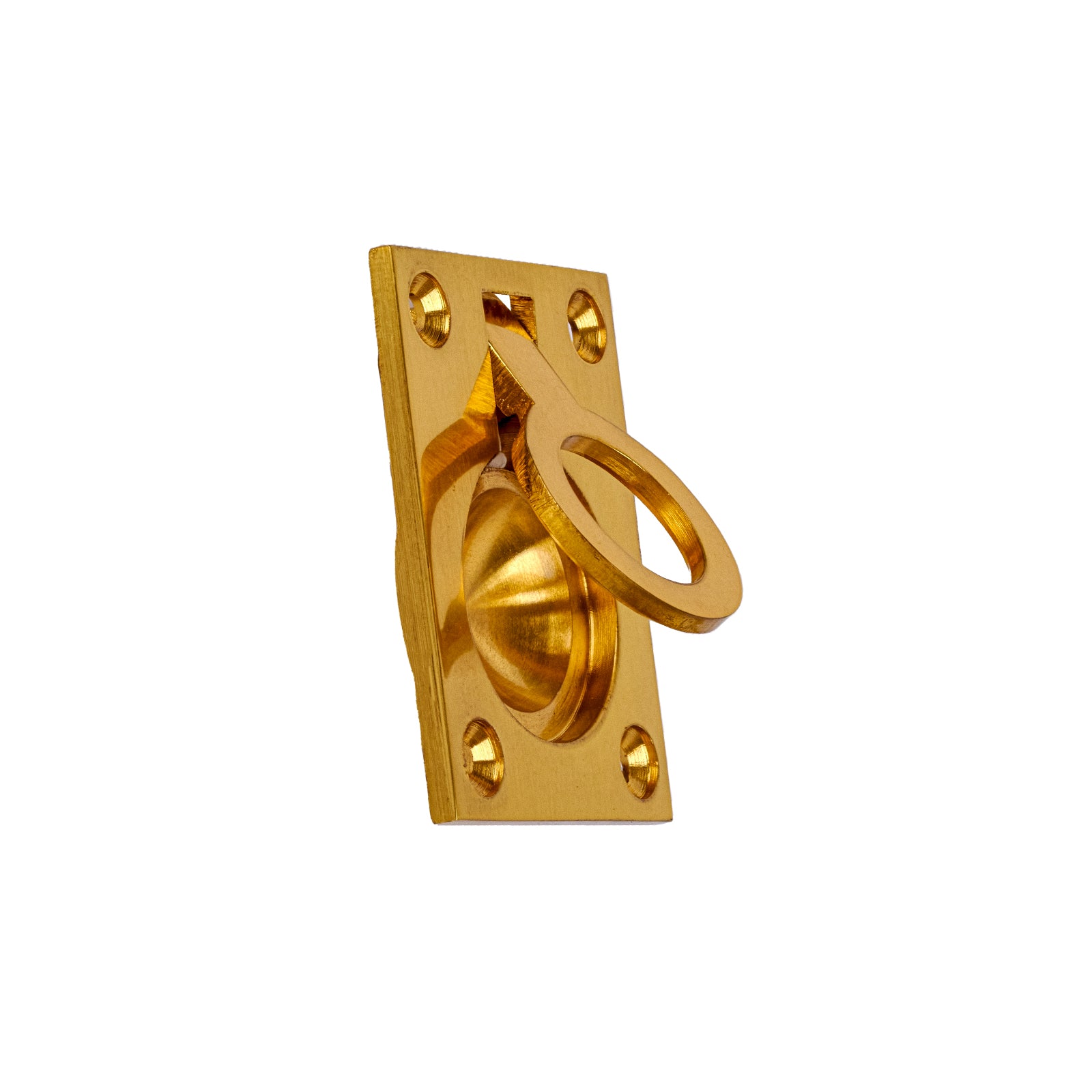 Polished brass flush ring cabinet pull handle SHOW