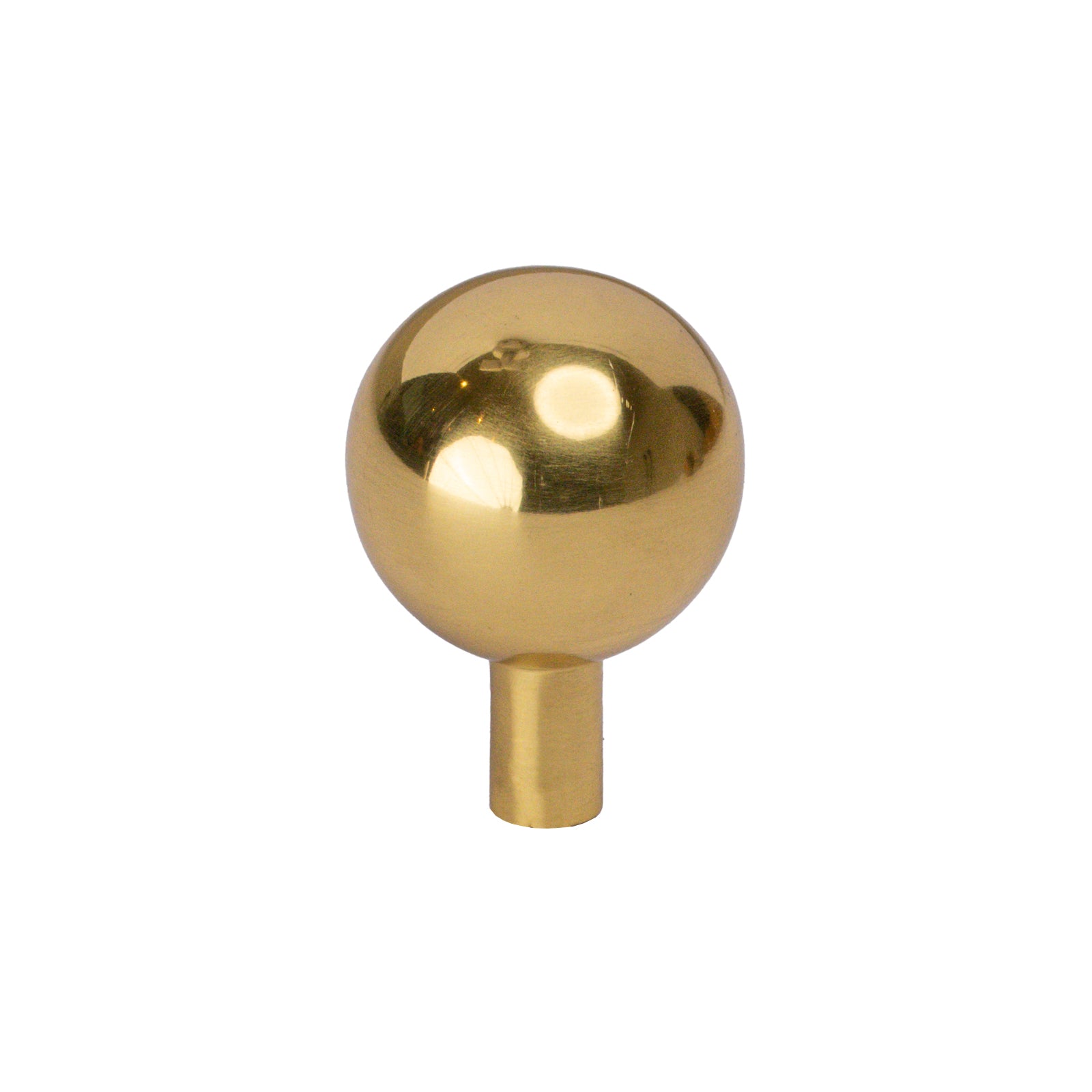 polished brass sphere cabinet knobs SHOW