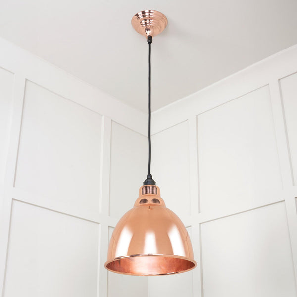 SHOW SHOW Full Image of Hanging Brindley Ceiling Light in Copper